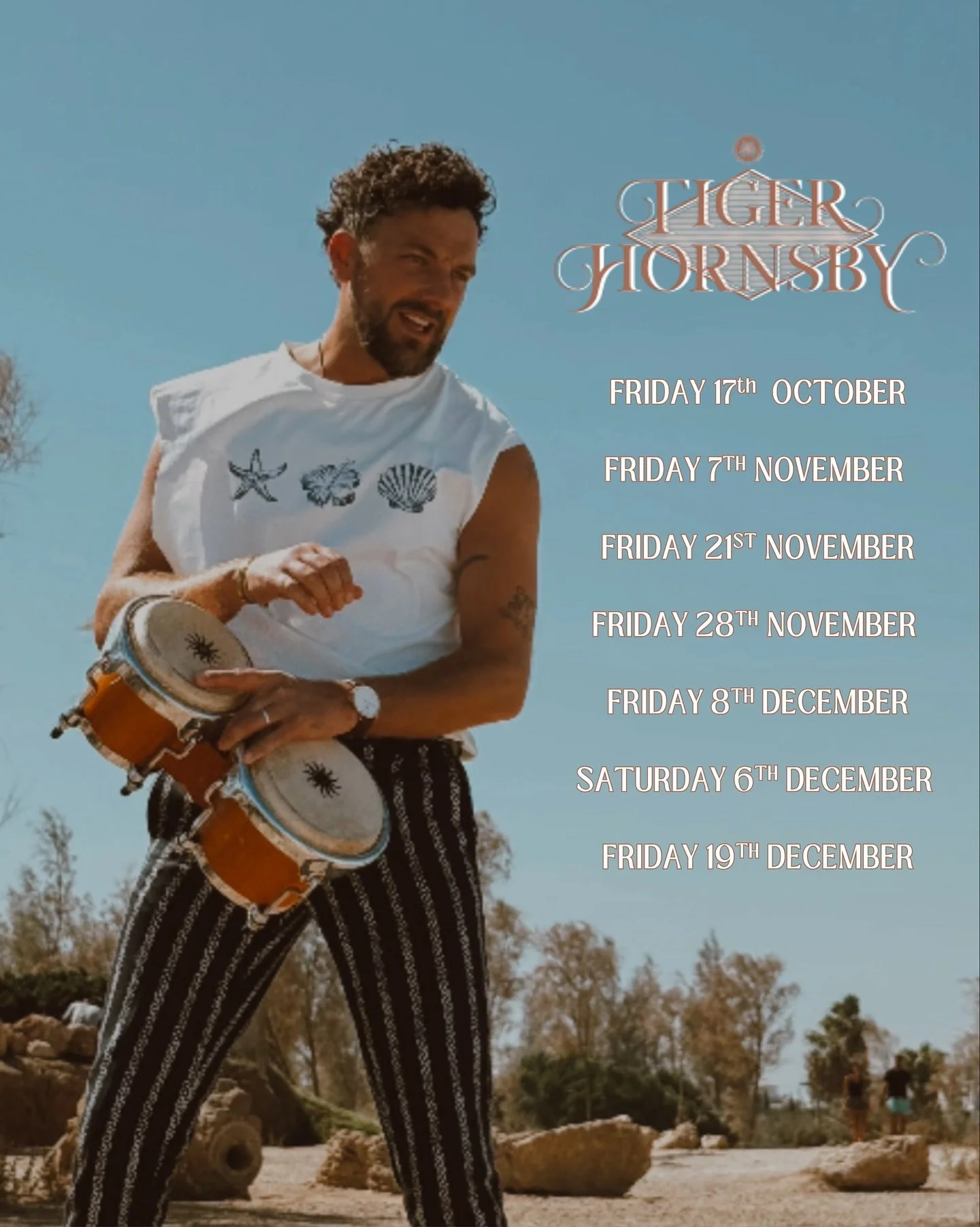 Winter season ~ let&rsquo;s be avin&rsquo; ya! ❄️🔥

T I G E R  H O R N S B Y 🐅

Huge shoutout to Rachael ~ she&rsquo;s backed me since my early days in the percussion world &amp; has kept me busy ever since. Forever grateful 🙏🏼

I&rsquo;ll be pla