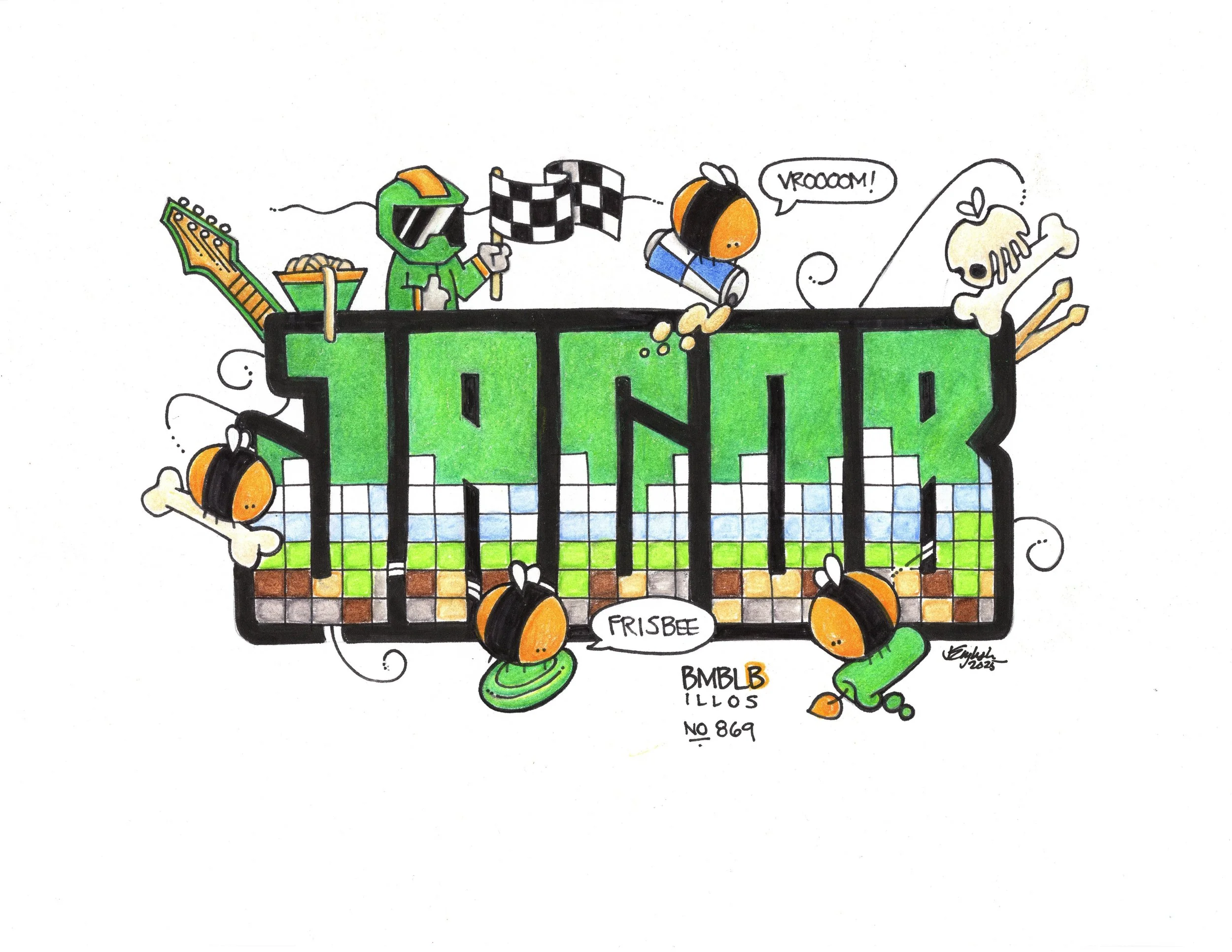 Jacob birthday illustration 11x8.5