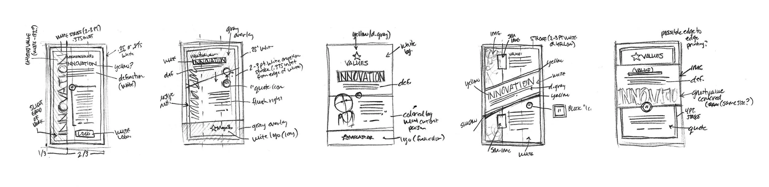Poster sketches