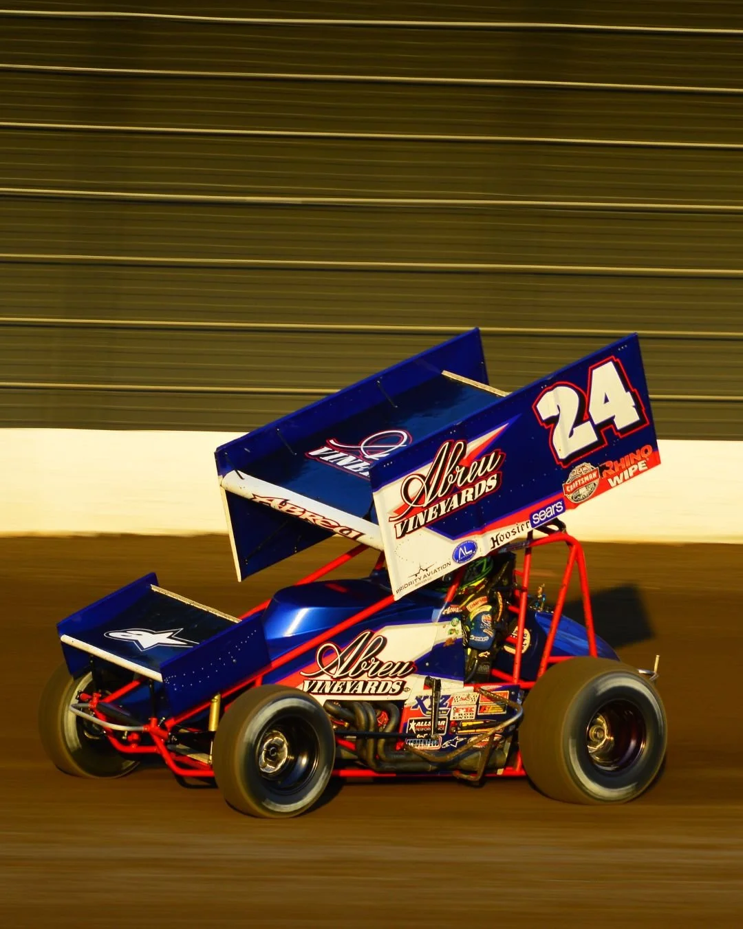 Sprint car racing at Placerville Speedway in El Dorado County Fairgrounds, Placerville CA.