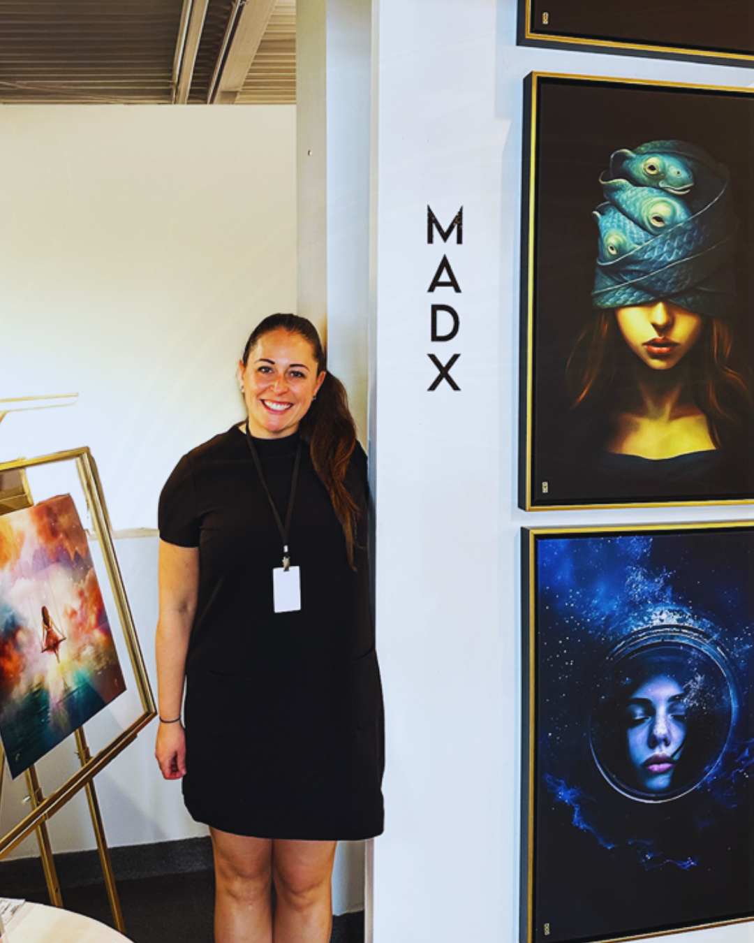 MADX artist Melanie Rothwell at Art Expo New York exhibition