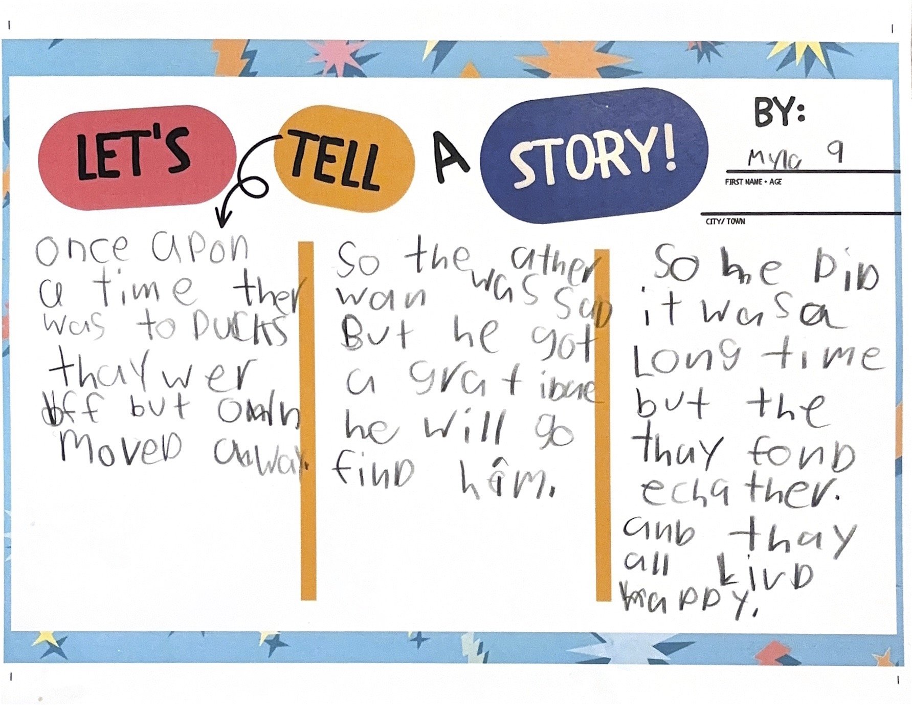 Myla, Age 9 (Submission #2)