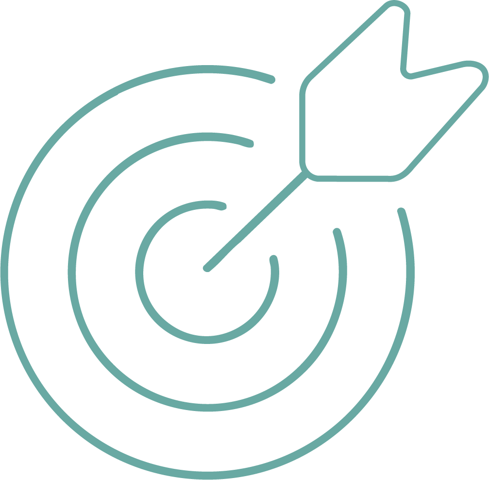 Target icon representing proactive financial goals and strategic tax planning for business owners.