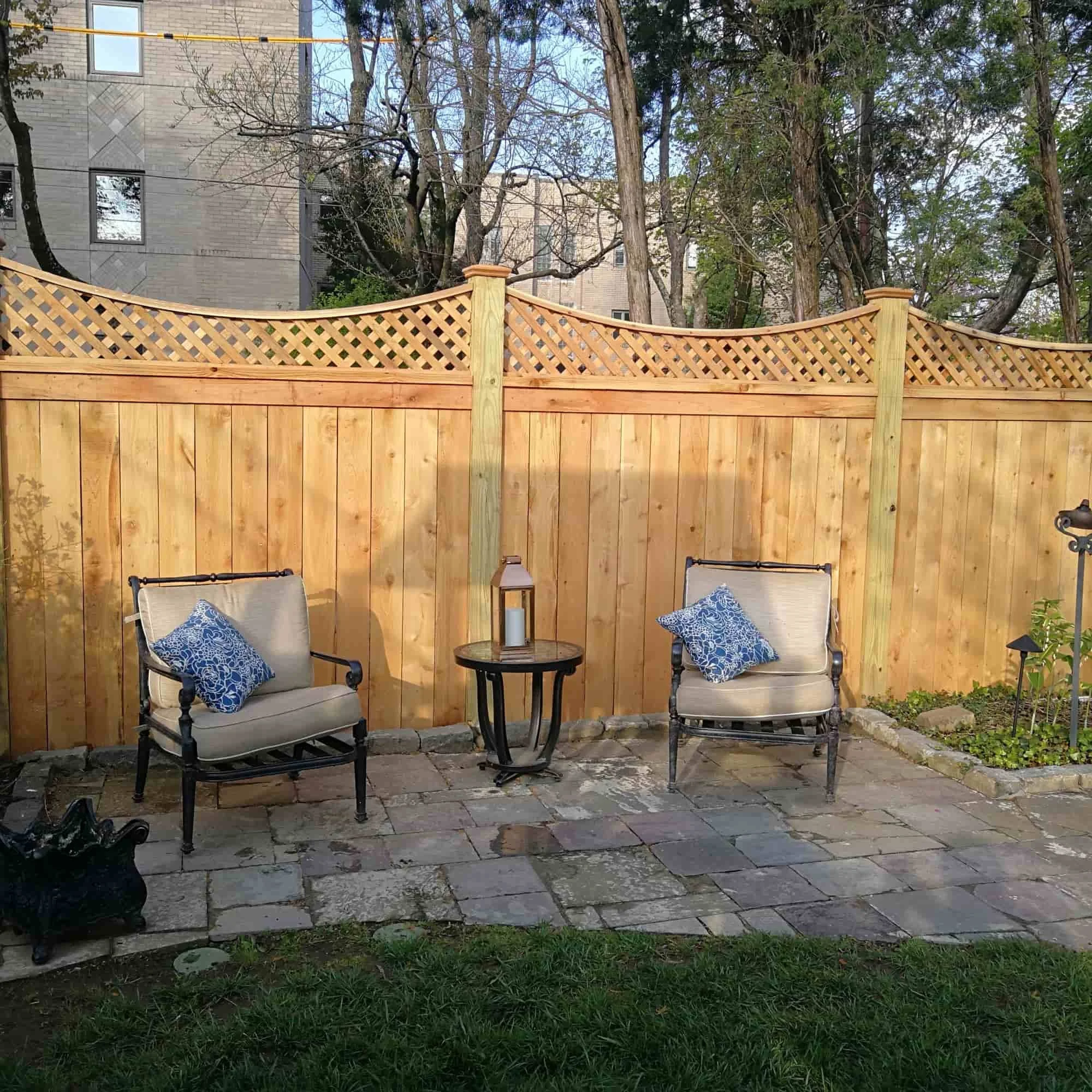 custom cedar fence 