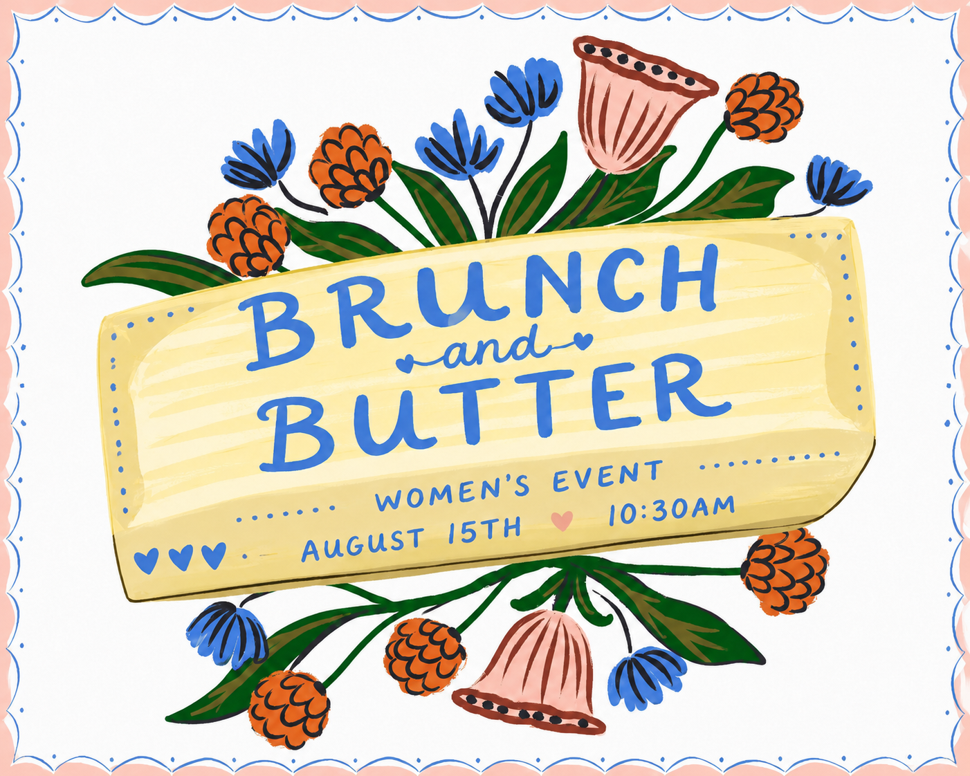 Christian Church Sacramento Women's Brunch and Butter making event open to all.