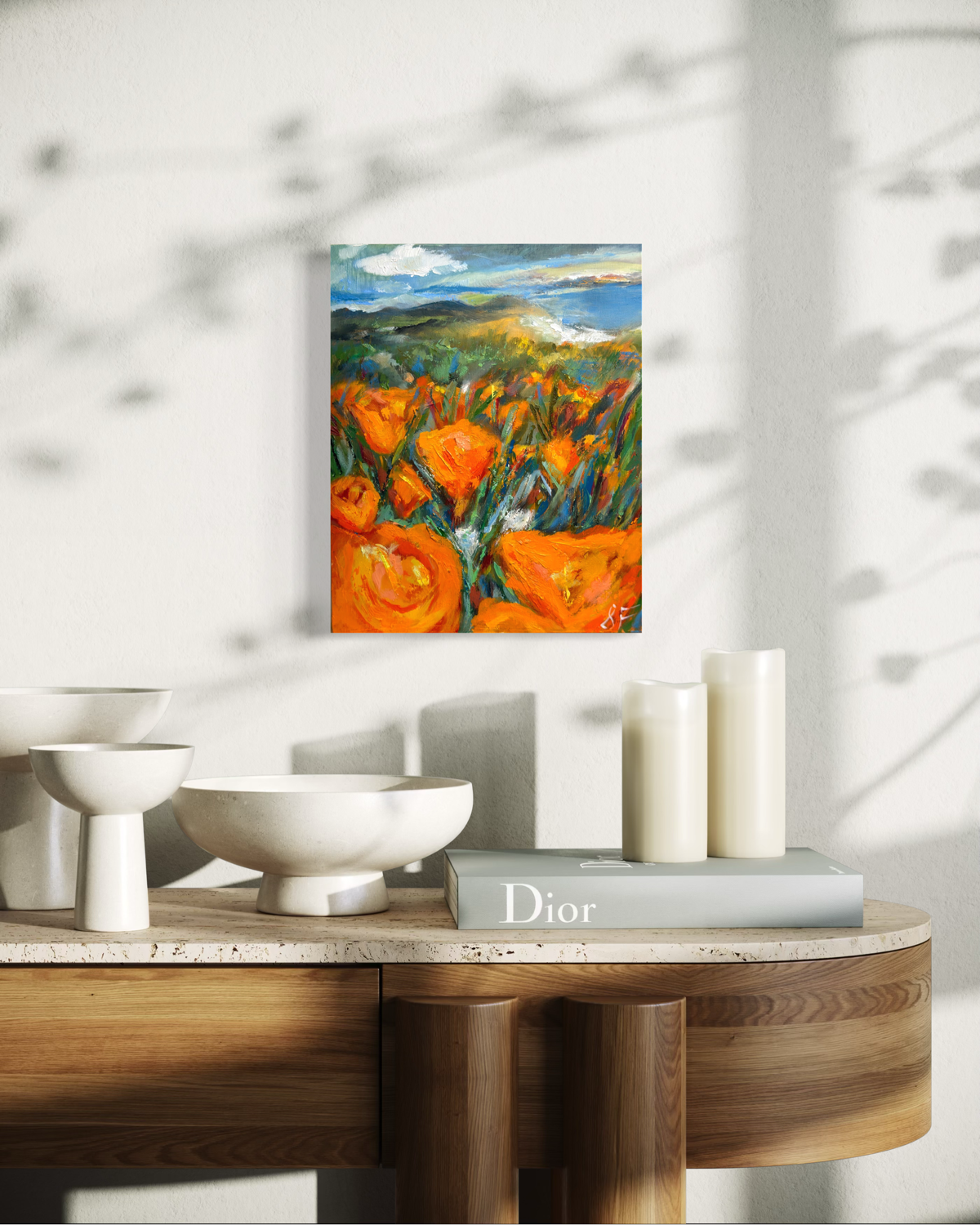Golden Poppies_8x10_oil on woodpanel_2026_room_ShaneyFago.PNG