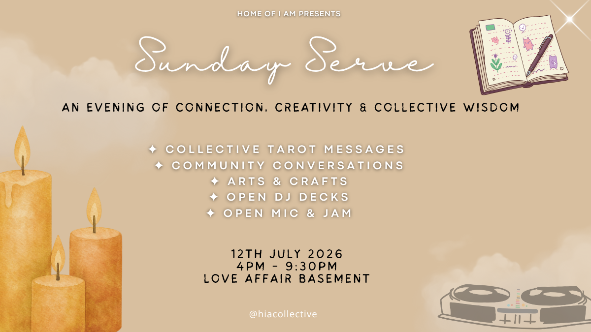 Home Of As I Am presents: Sunday Serve