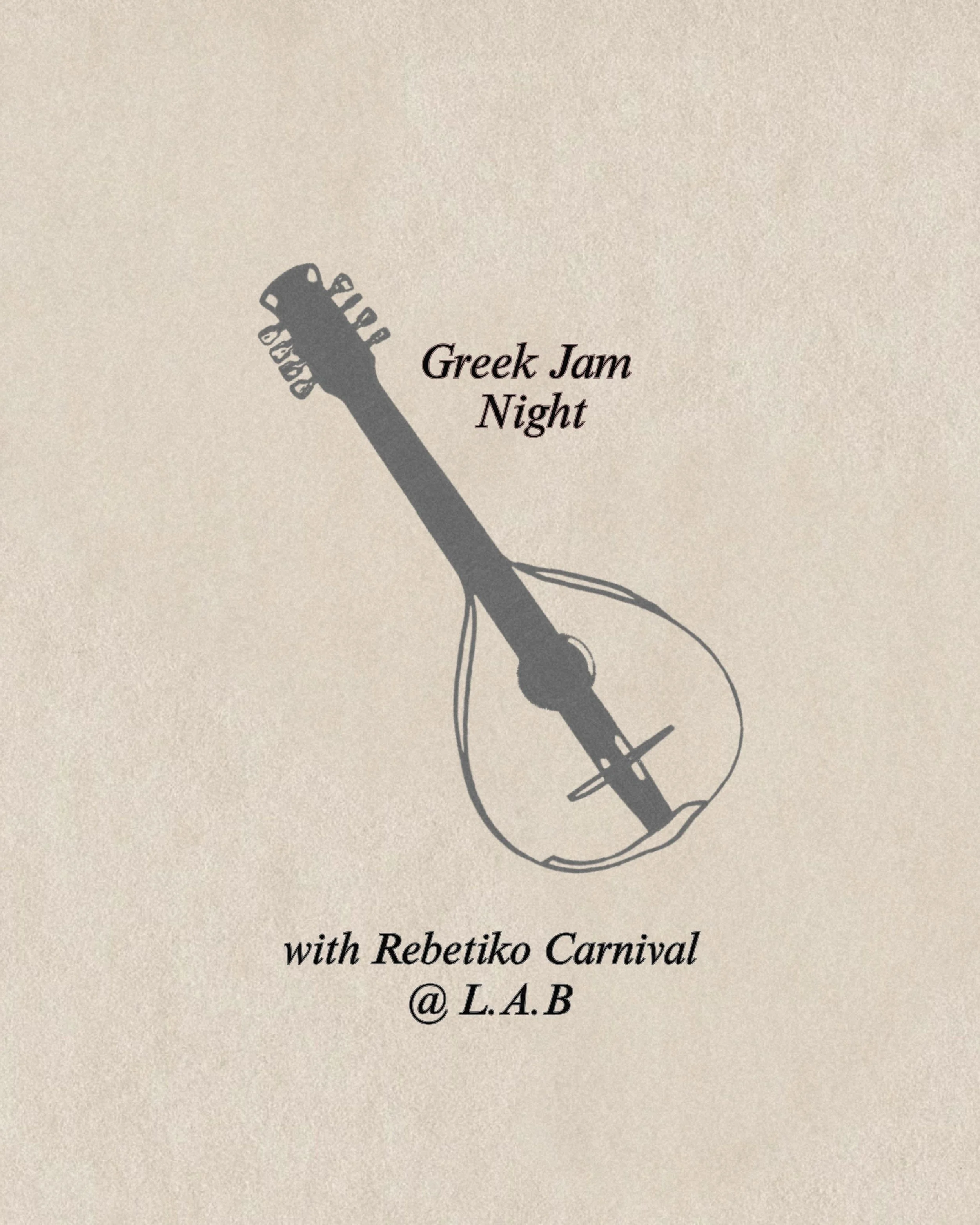 Greek Jam Night