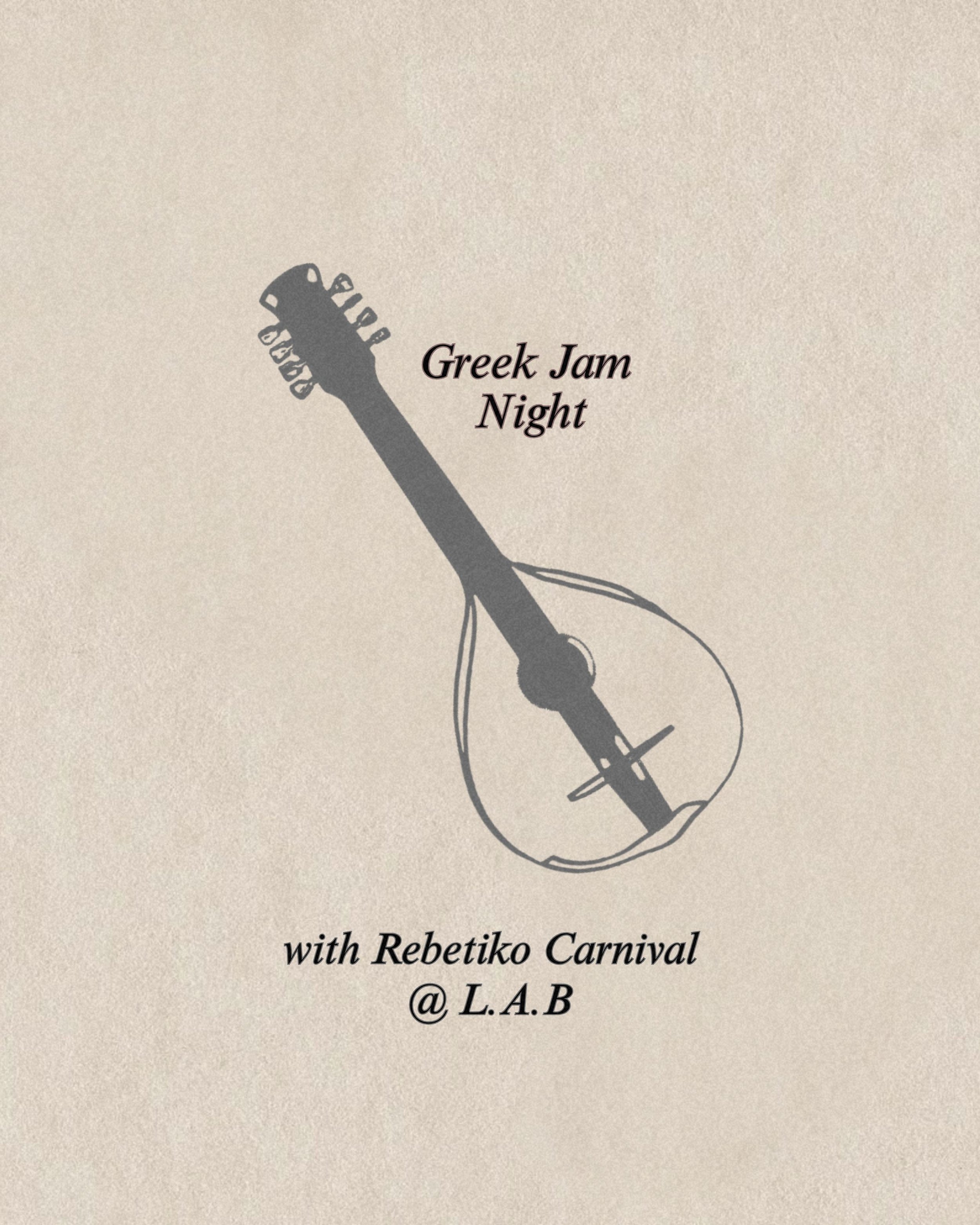 Greek Jam Night