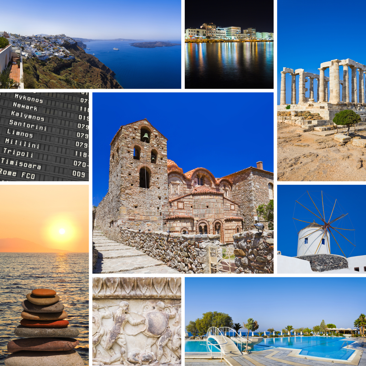 Vacation images collage