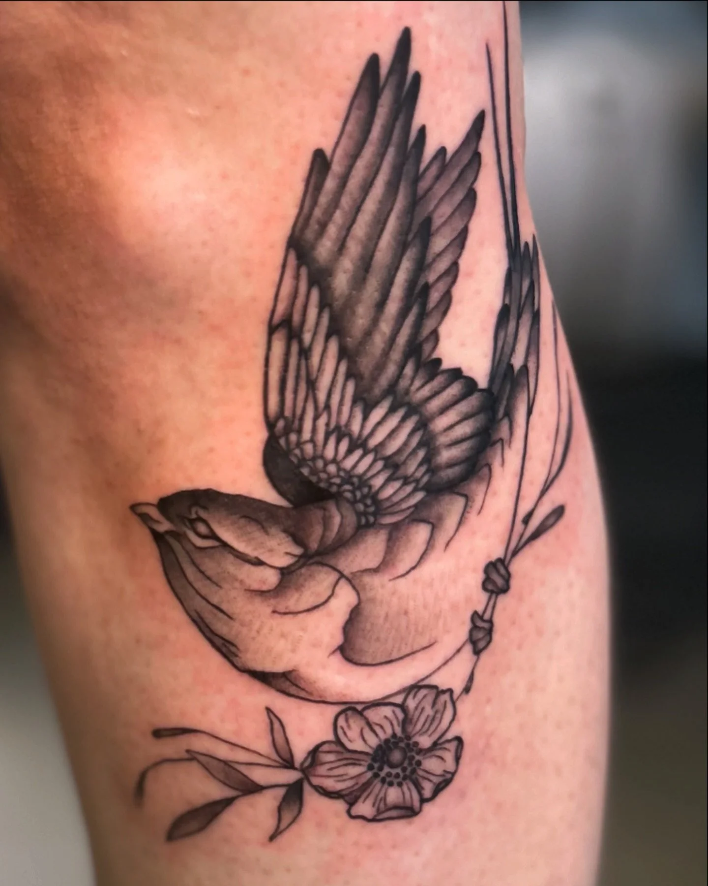 Feeling so honored to have tattooed our @girlsandrosespdx Co-Owner, and BTS guru (who keeps our world going round), @stephcbaugh ! ✨
I had no idea going into this that Stephanie had only been tattooed by @rubentattooben 👀
Thank god for her telling