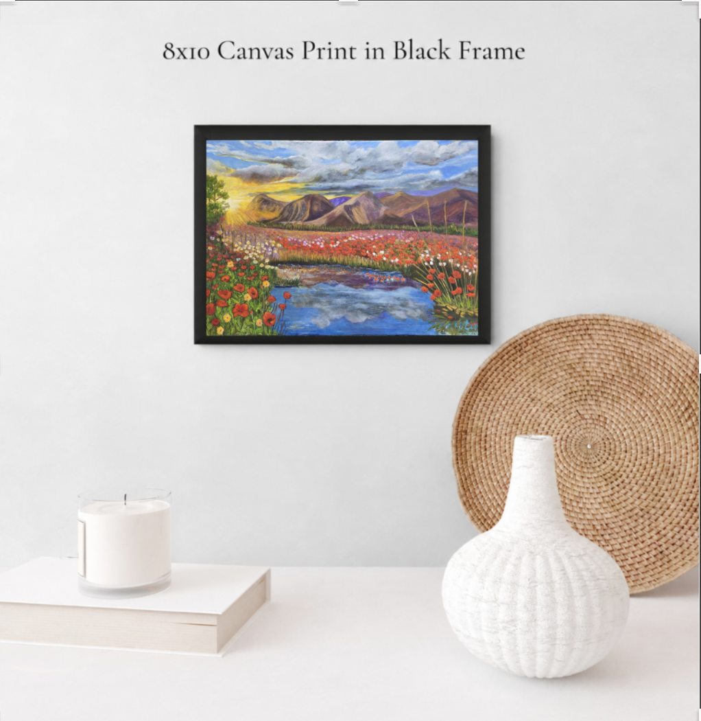 poppy sunrise framed print.png