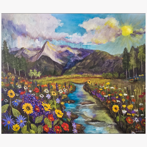 Natures Gift Of Rain And Sun- (New Painting)-Nature in Harmony