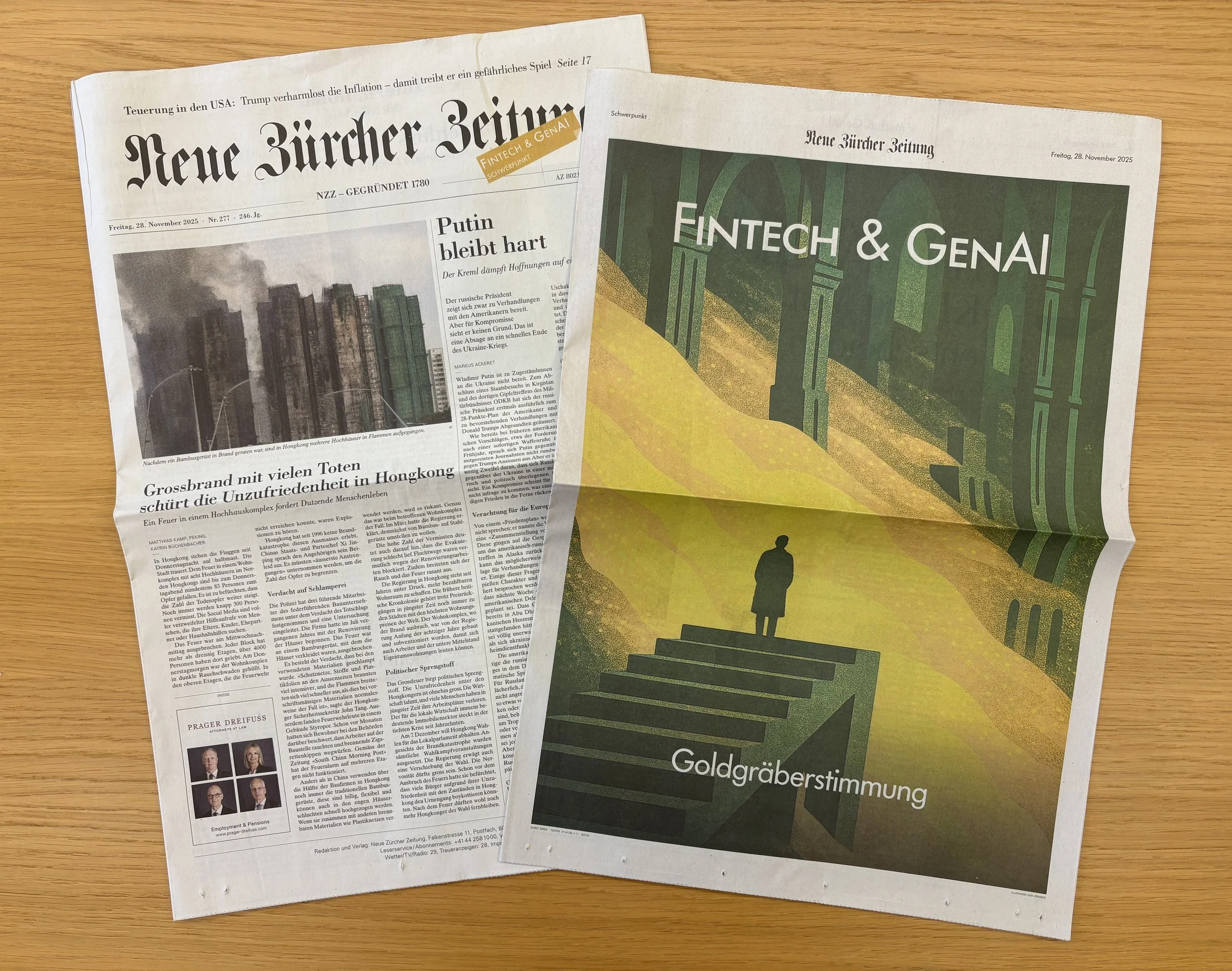 NZZ Generative AI & Fintech article Dec 25