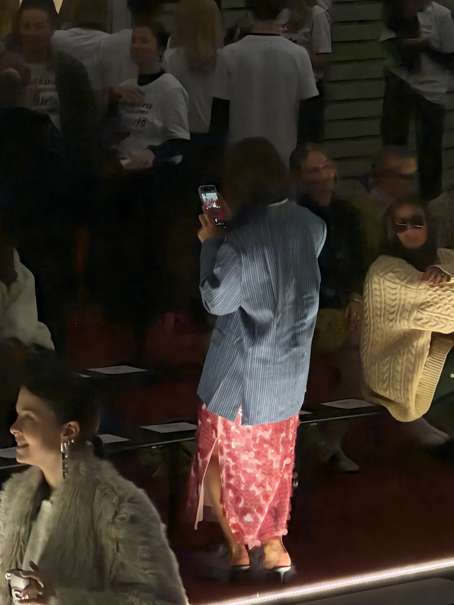 Street style spotted on the other end of the runway!