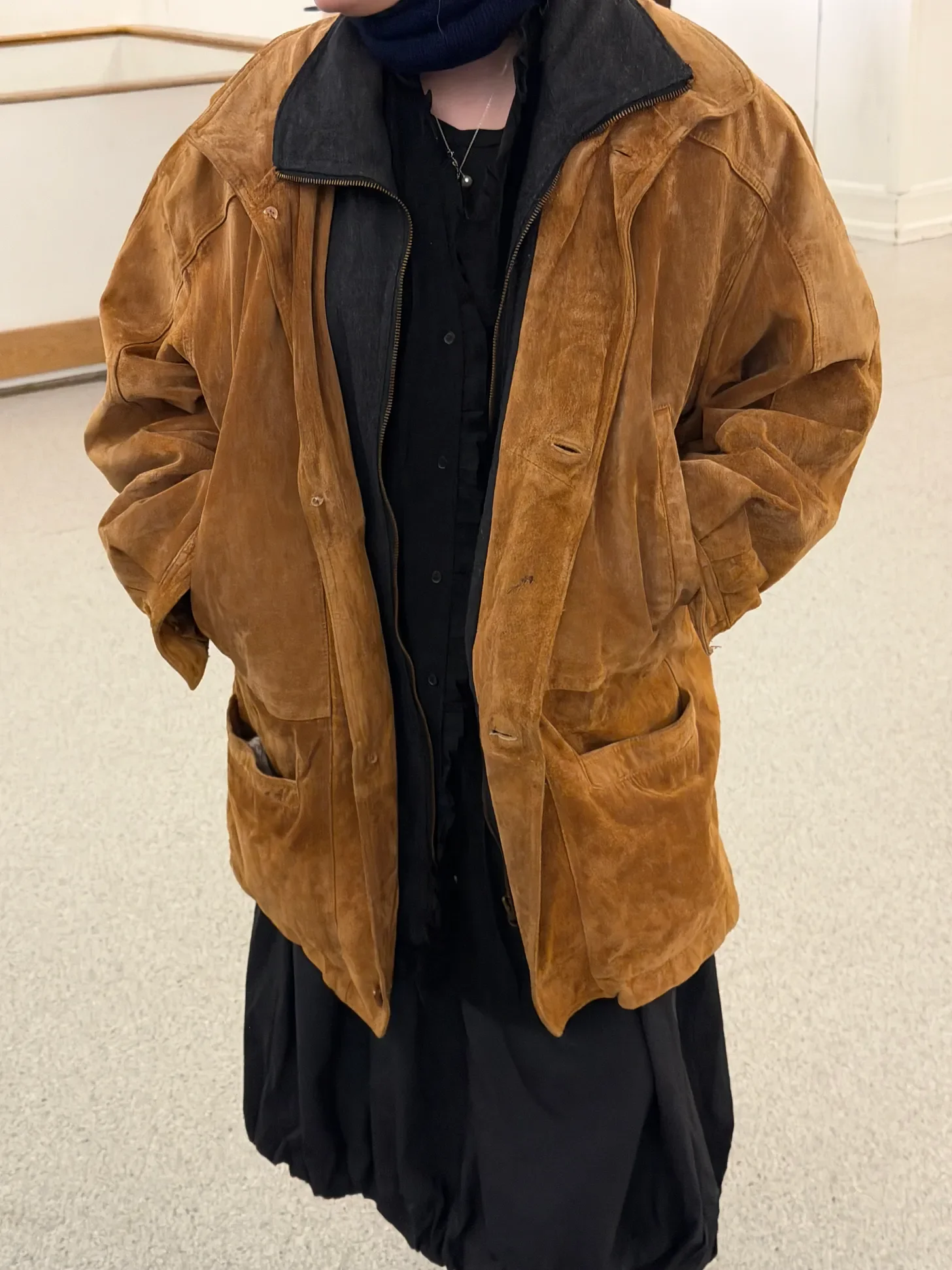 Taking a photo of the photographer’s outfit who was taking a photo of me.