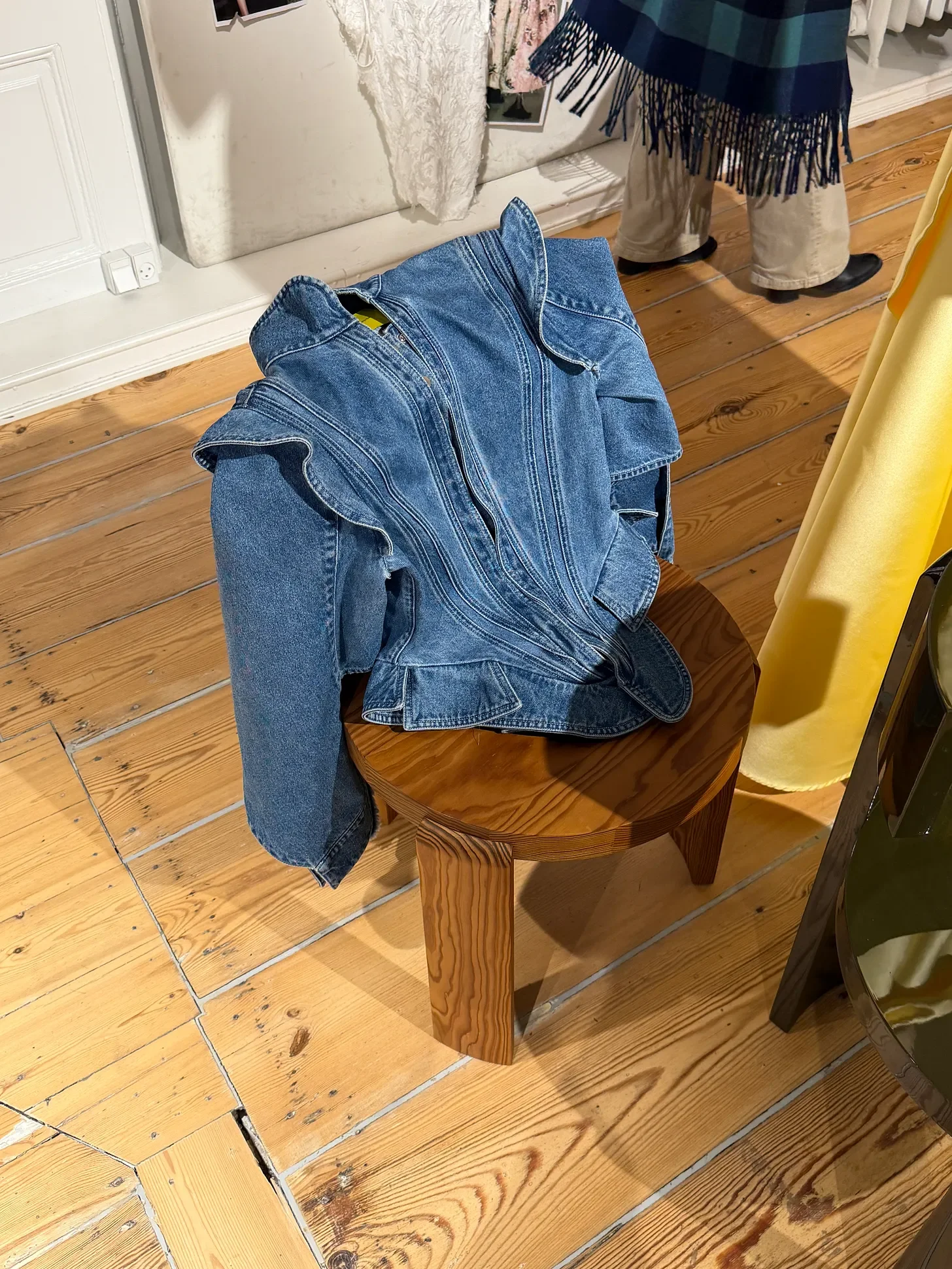 Jackets laid out oh so nicely at the Portuguese studio exhibit.