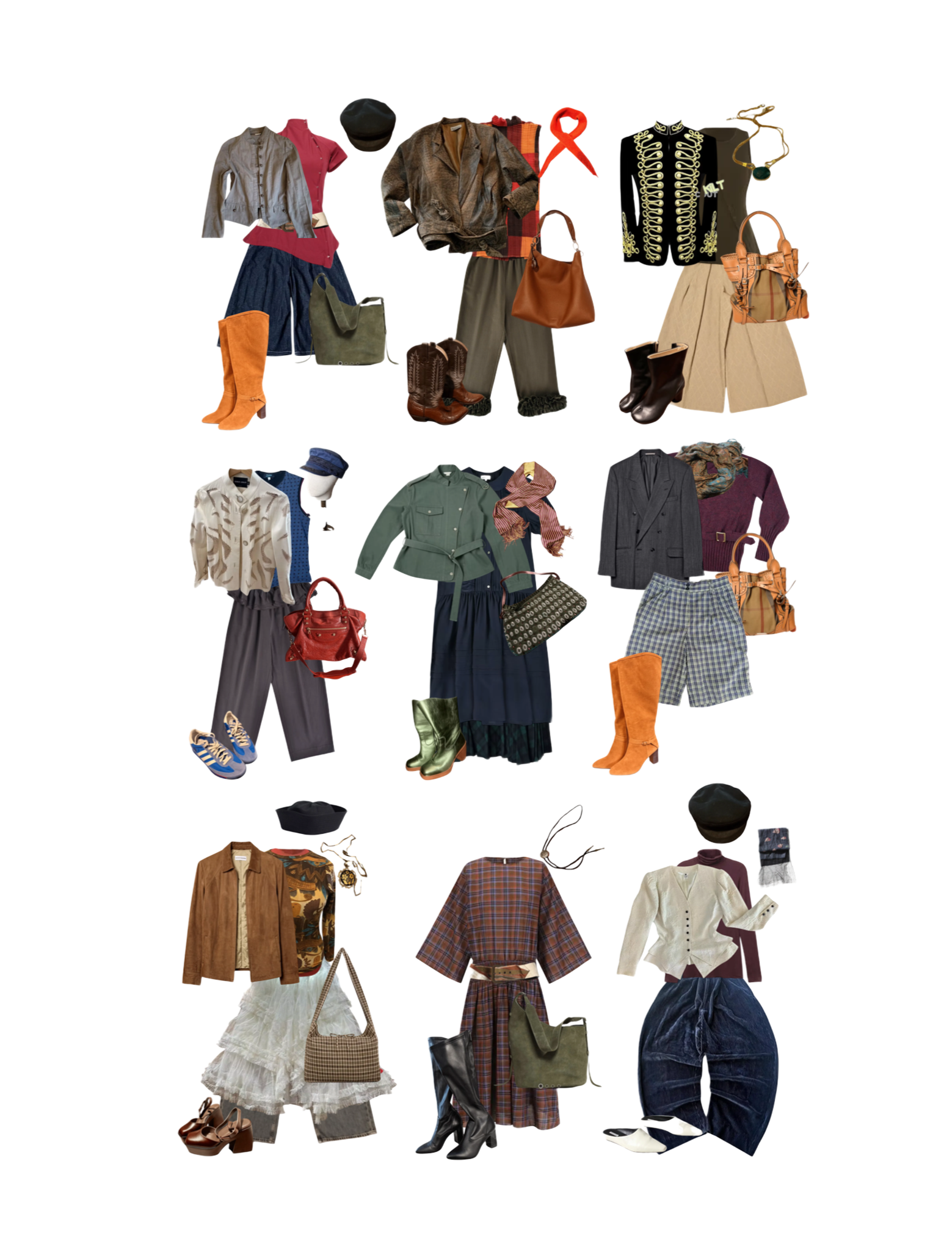 Client A's shopping recommendations lookbook