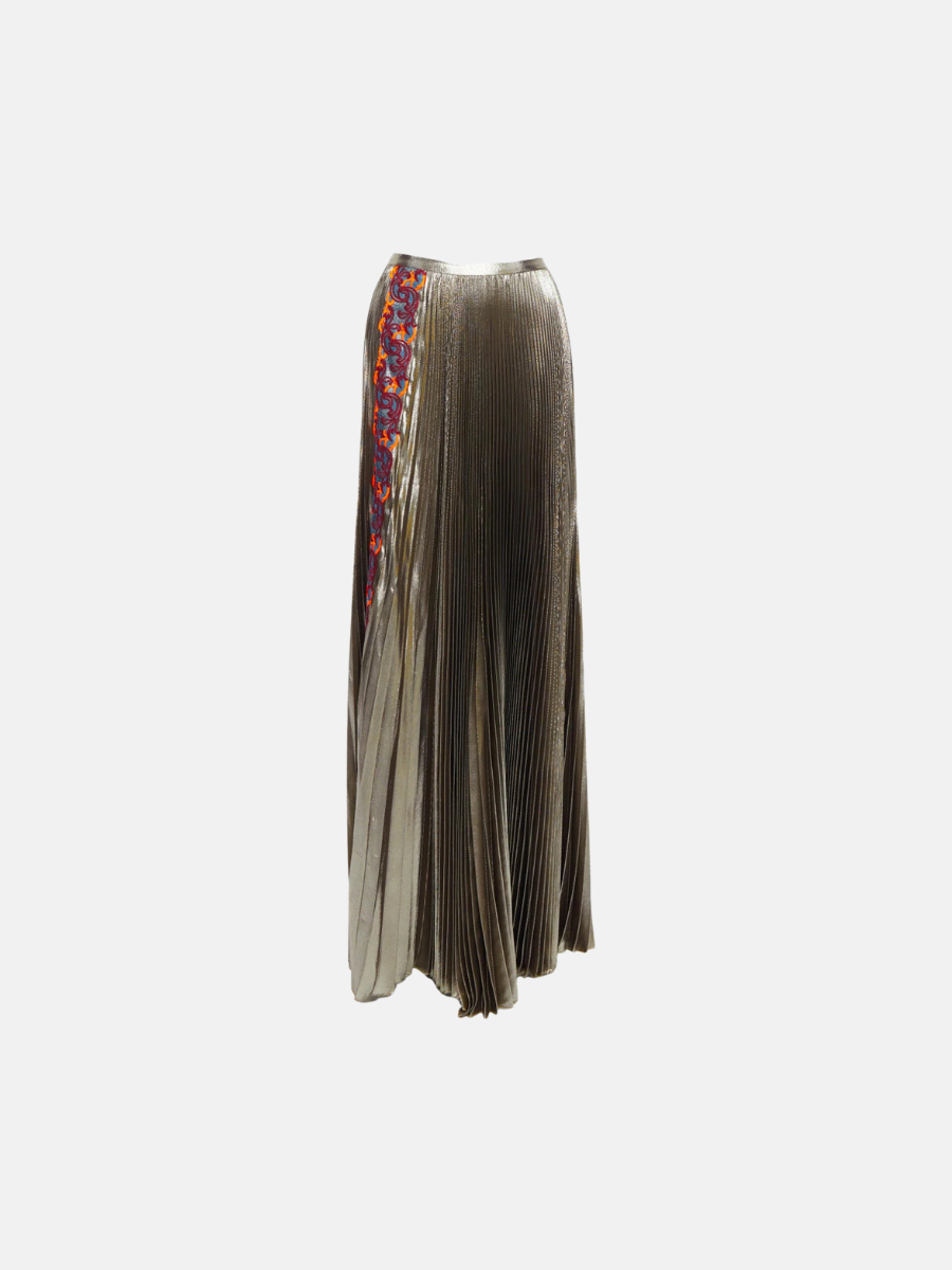 Versace metallic maxi skirt size 8 $989.99