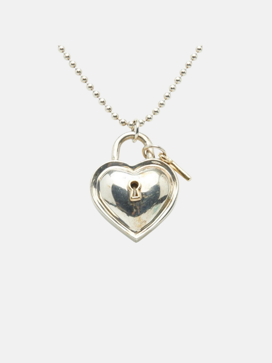 Vintage Tiffany heart lock & key necklace $604.99