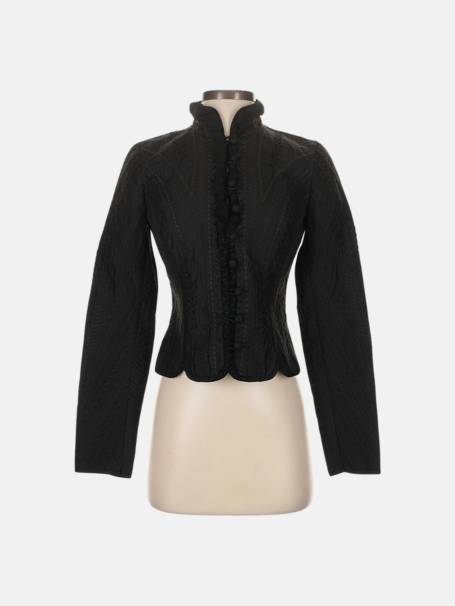 Silk structured jacket $50.99 Size XS