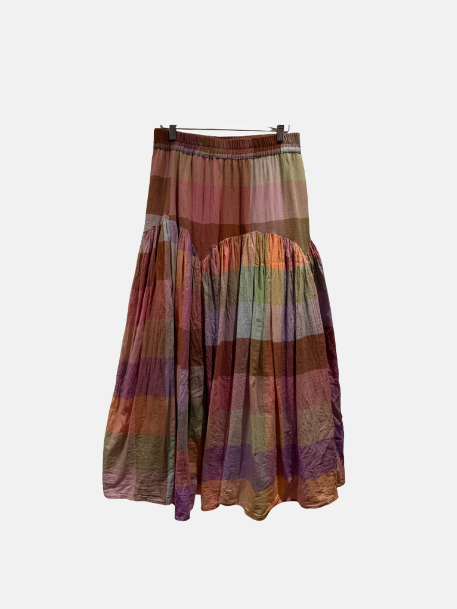 NEW Drop waist colorful maxi skirt