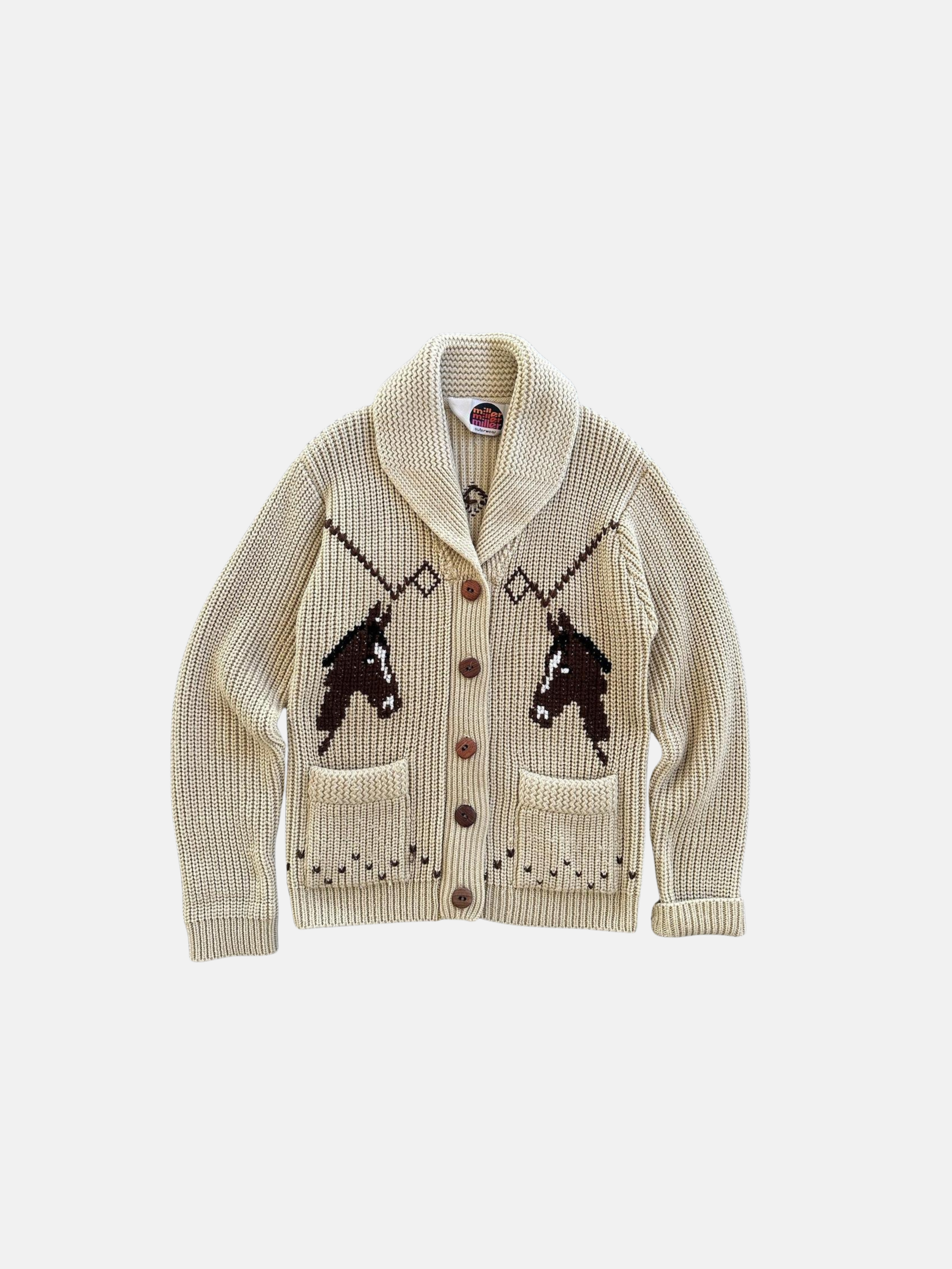 Vintage Miller Outerwear horse sweater M $315
