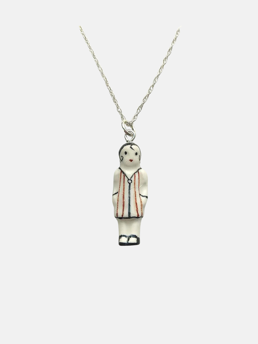 Striped doll necklace $37.00