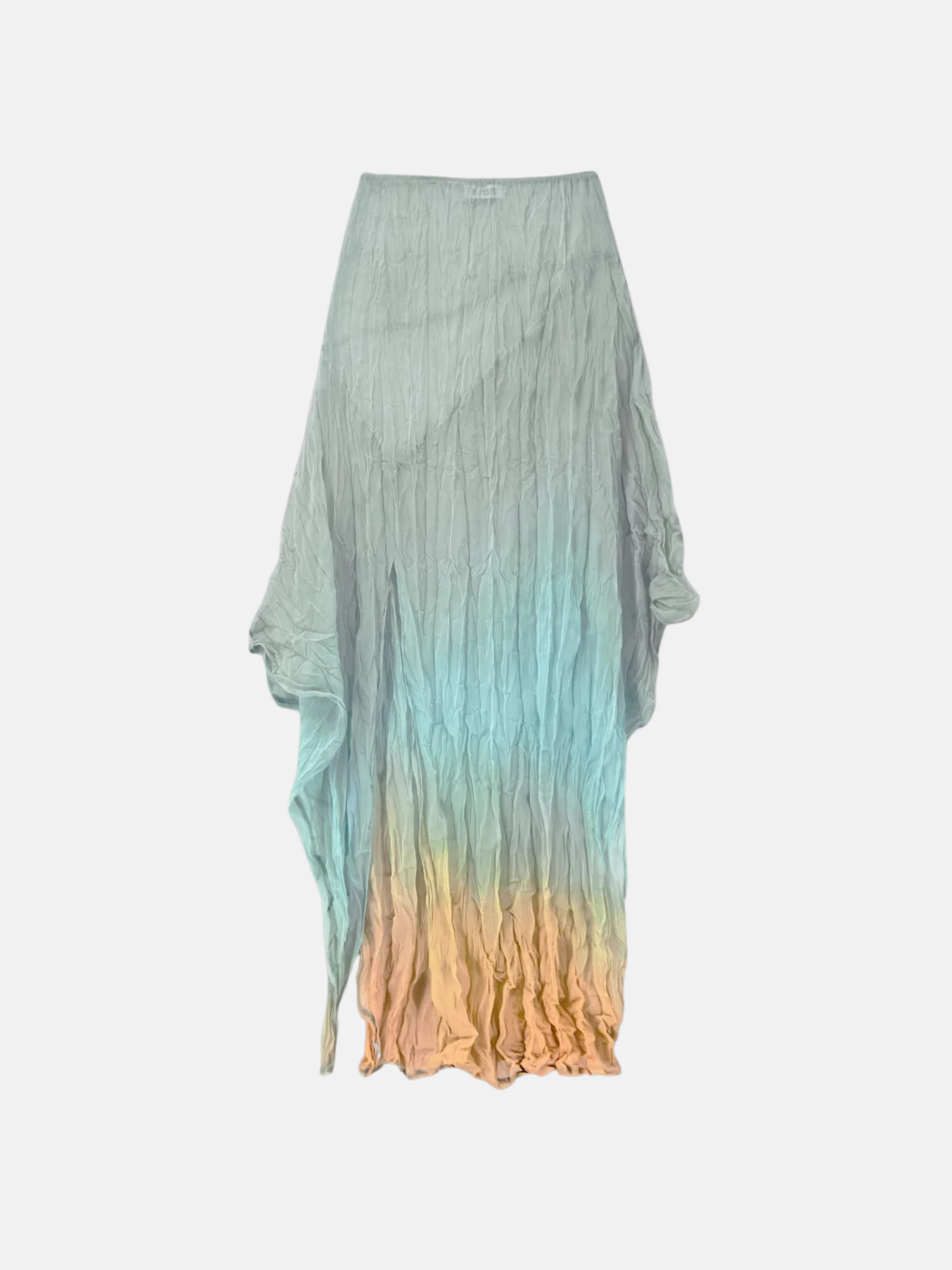 Multicolor crinkle sheer midi skirt $148.90 NEW