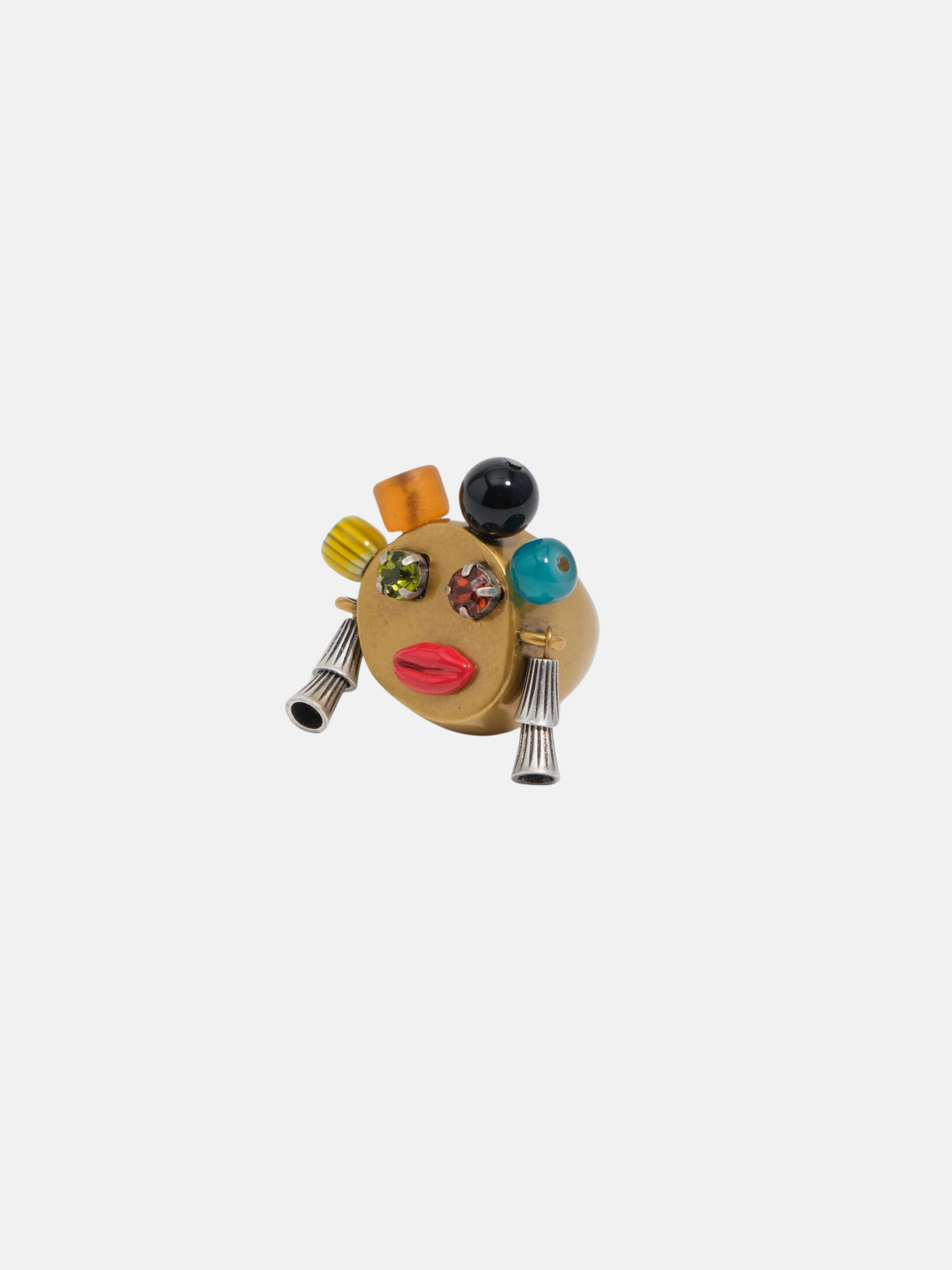 NEW Multicolor glass mask ring $140