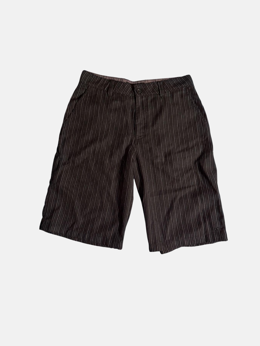Vintage brown pinstripe shorts 30" $9.00
