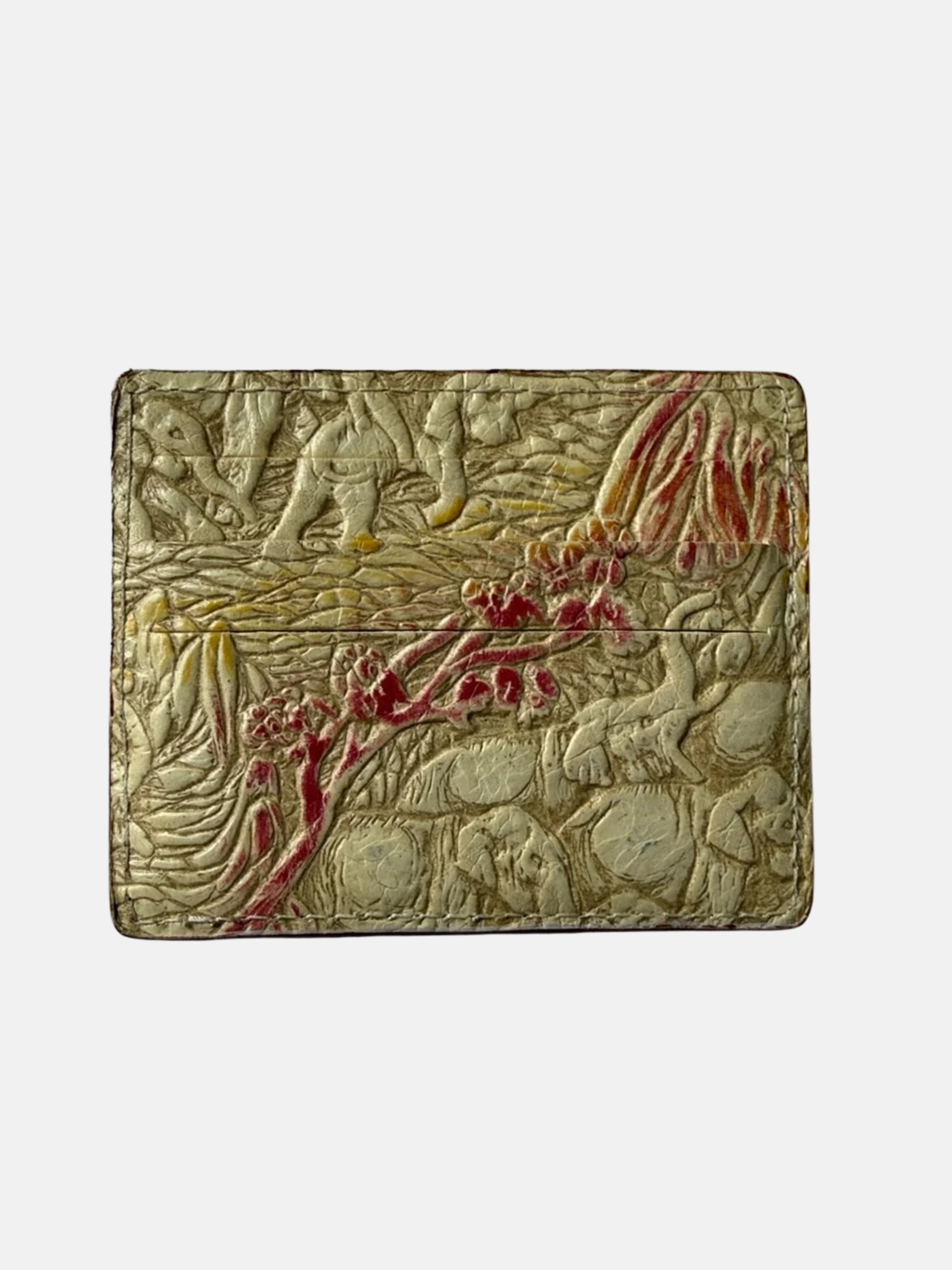 VINTAGE Handmade Italian leather card wallet $89