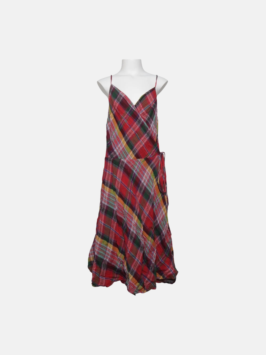 VINTAGE Polo Ralph Lauren plaid dress size 10 110DKK