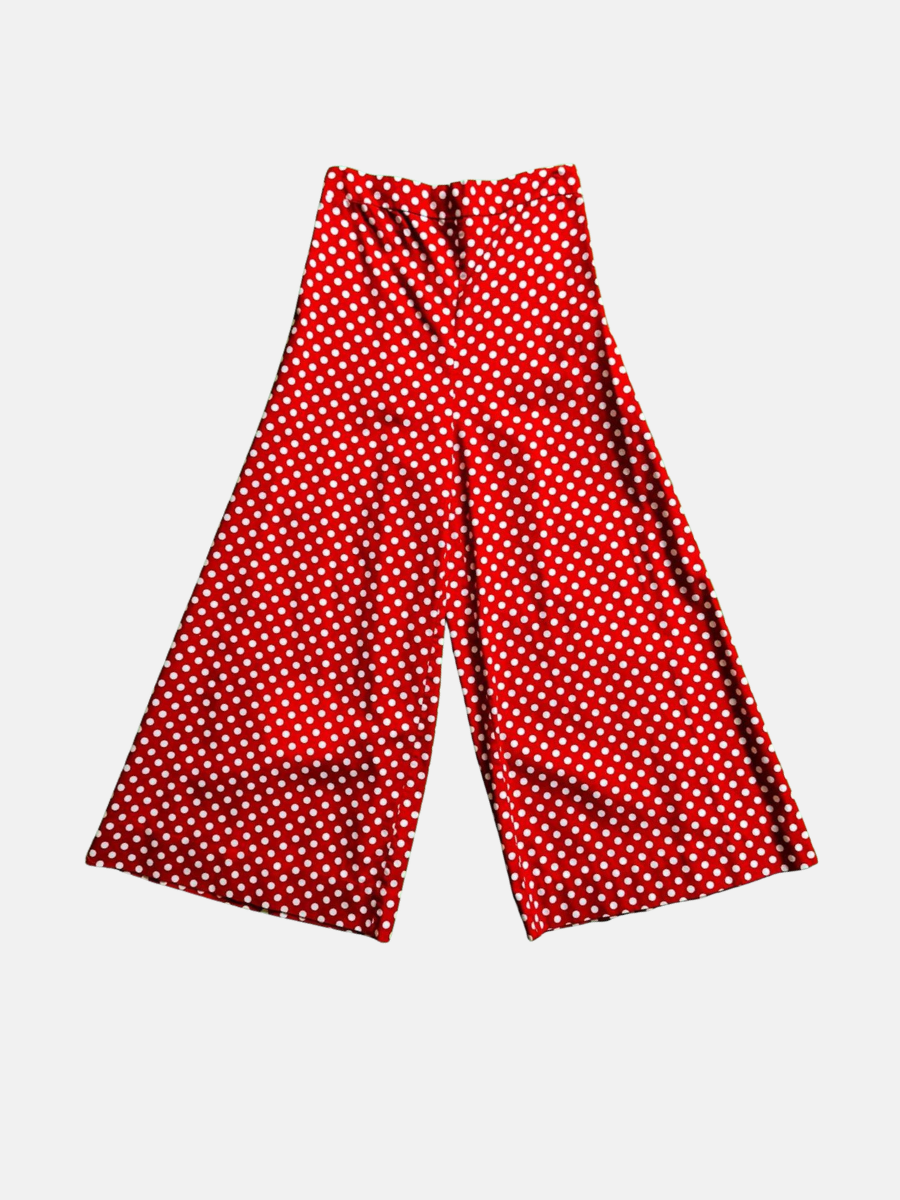 Vintage 1970s polka dot culottes S