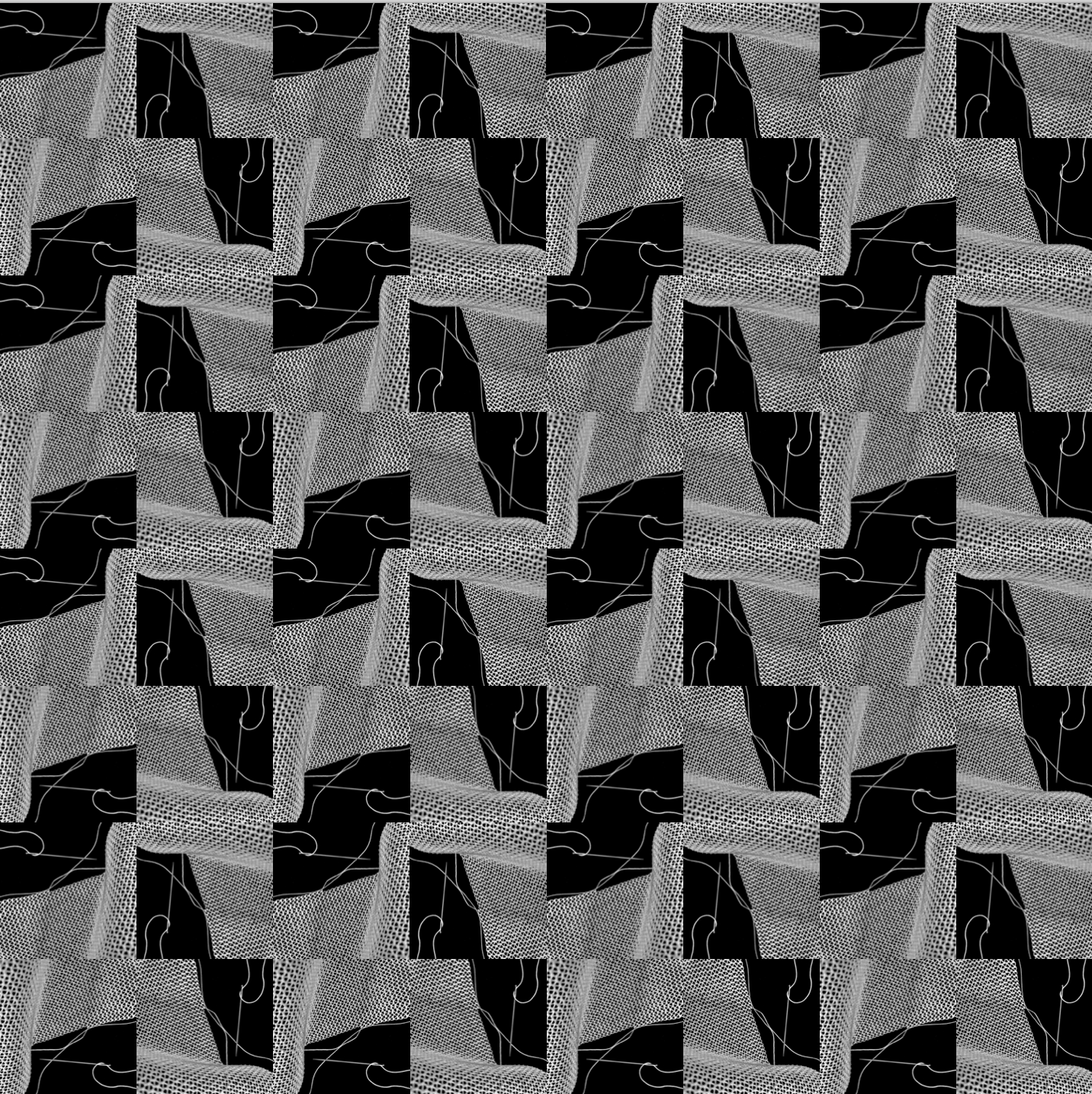 Deborah Valoma. Untitled, 2022. Armenian needlelace, repeat pattern created through digital manipulation. Photo: © Deborah Valoma 2022.