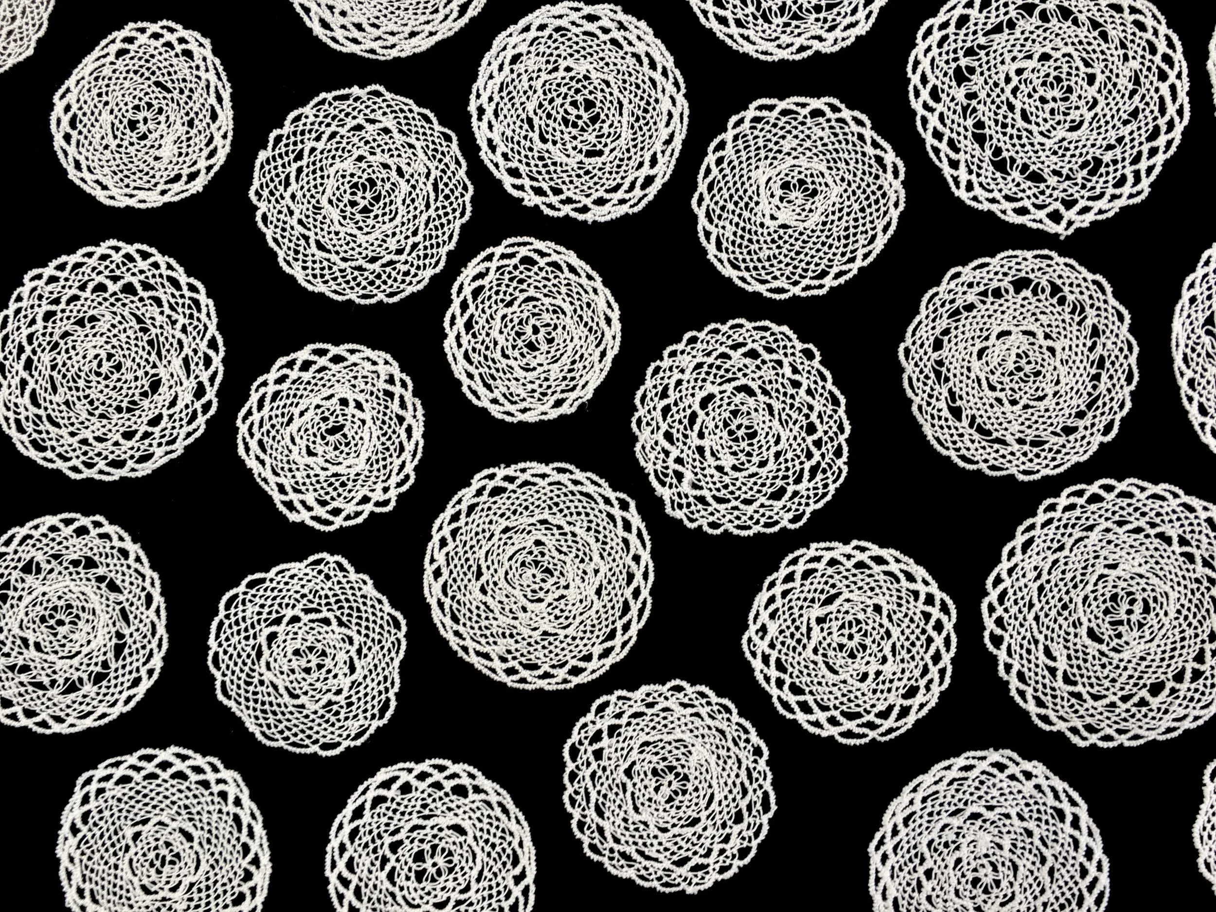 Sara Sohigian Magarian Archive. 

Sara Sohigian Magarian, needlelace medallions, Fresno, California, made towards the end of her life in the 1980s.

Photo credit: © Deborah Valoma 2018.