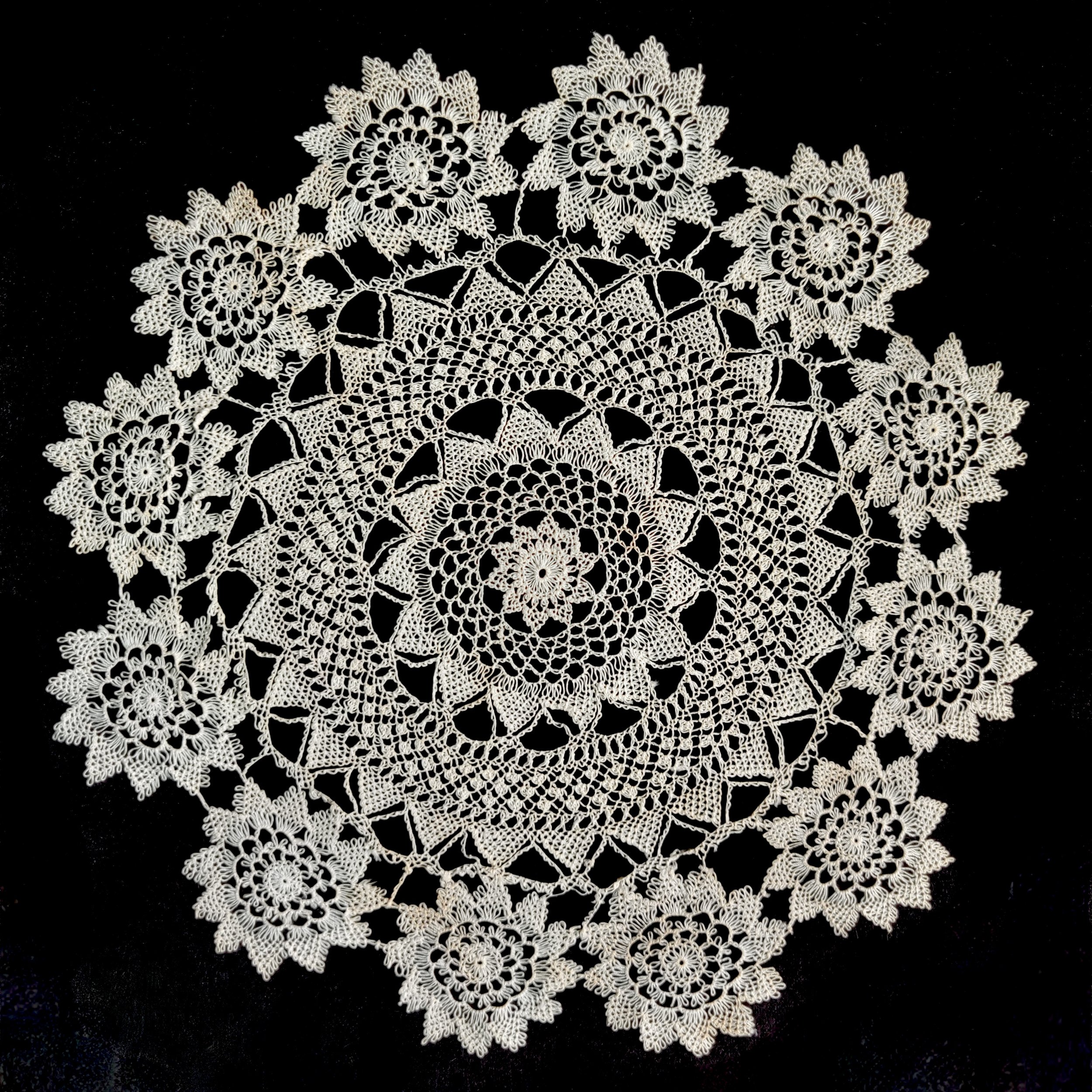 Color photo of Armenian needlelace doily