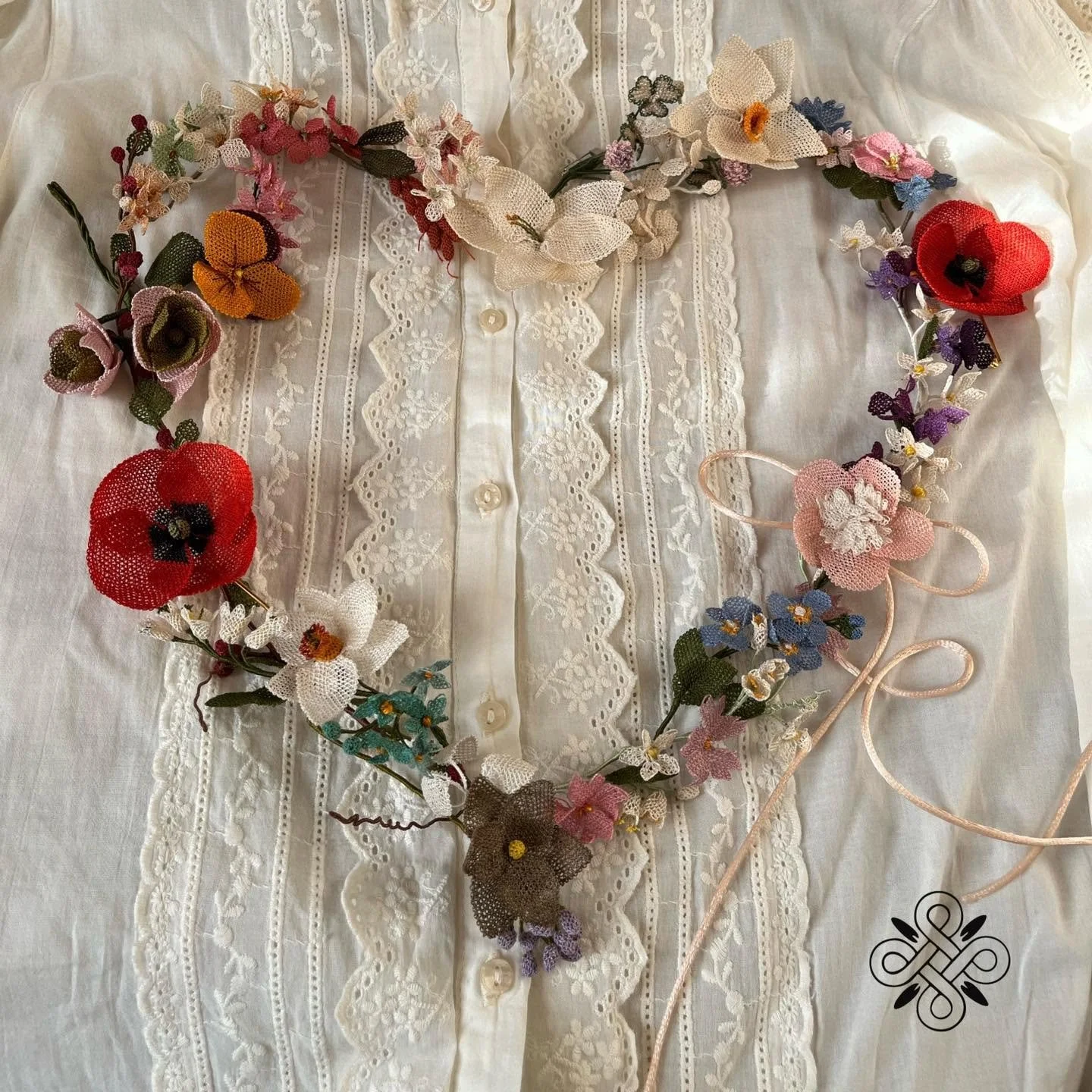 Iskuhi Sargsyan, needlelace flowers, Yerevan, Armenia. Photo: © Iskuhi Sargsyan 2025.
