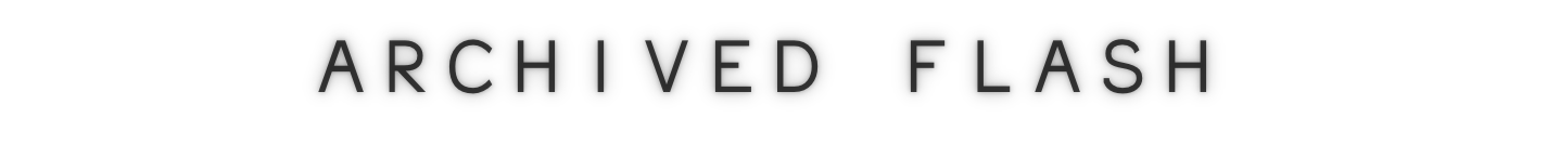 Text that says 'ARCHIVED FLASH' in bold black capital letters on a white background.