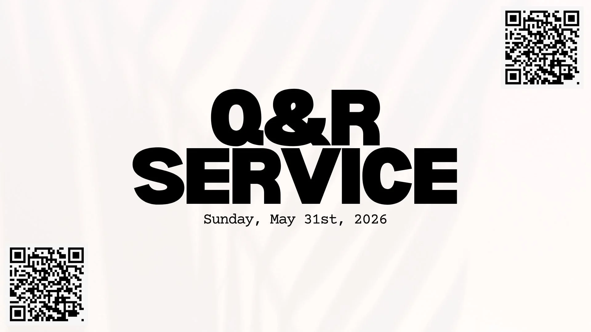 Q&amp;R Sevice