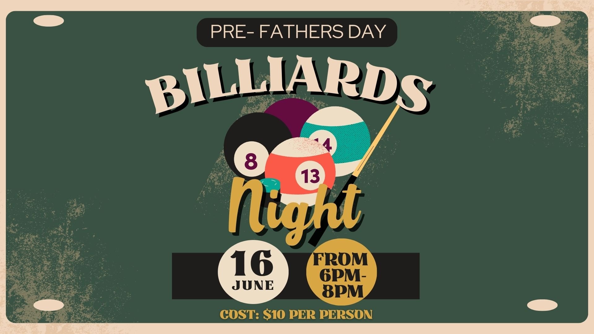 Men's Billiards Night