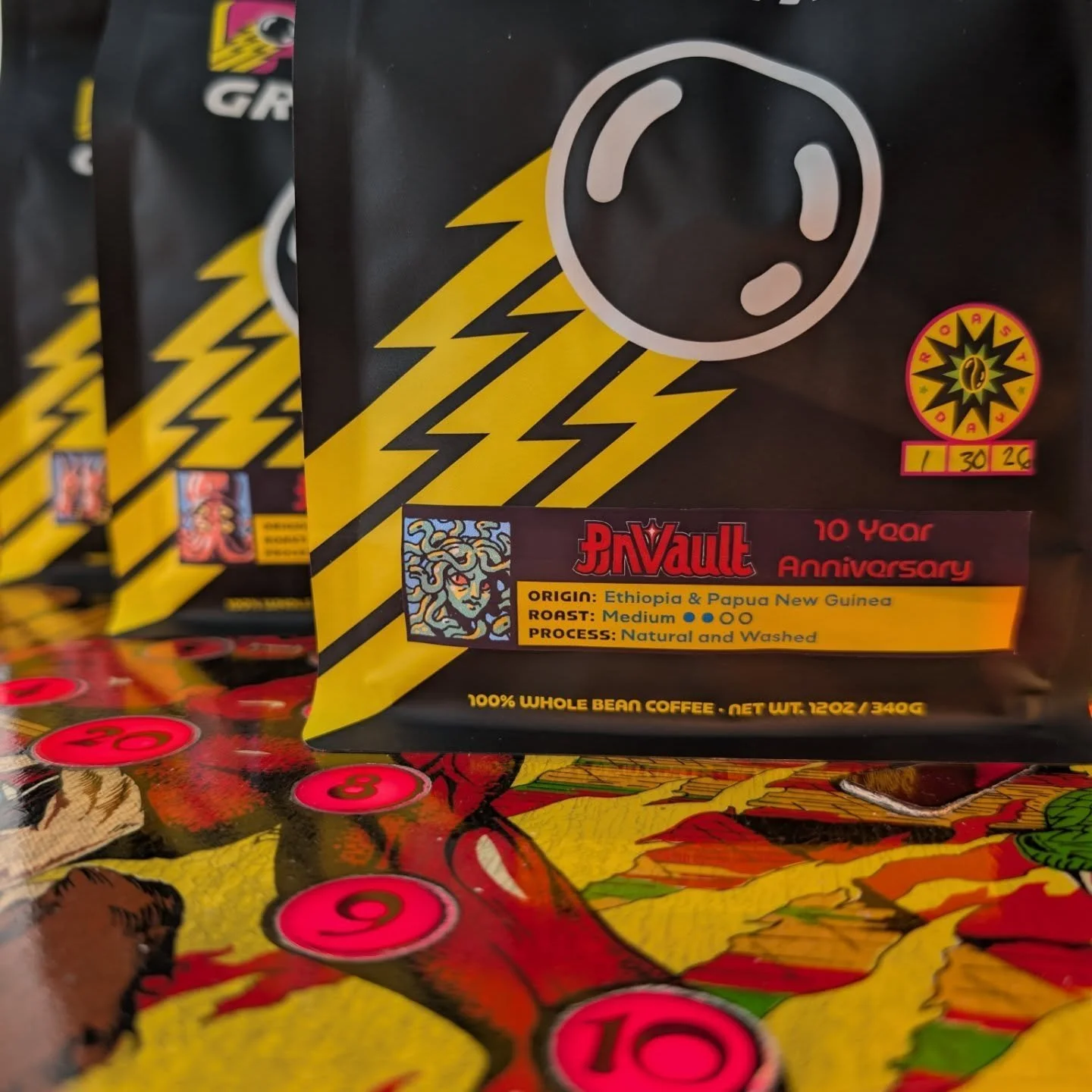 Congrats to @thepinvault for an amazing 10 years! Honored that we get to supply something special for the festivities over in Indianapolis. Make sure to stop by @daisybarindy this weekend, as well! 
#flippingoodcoffee