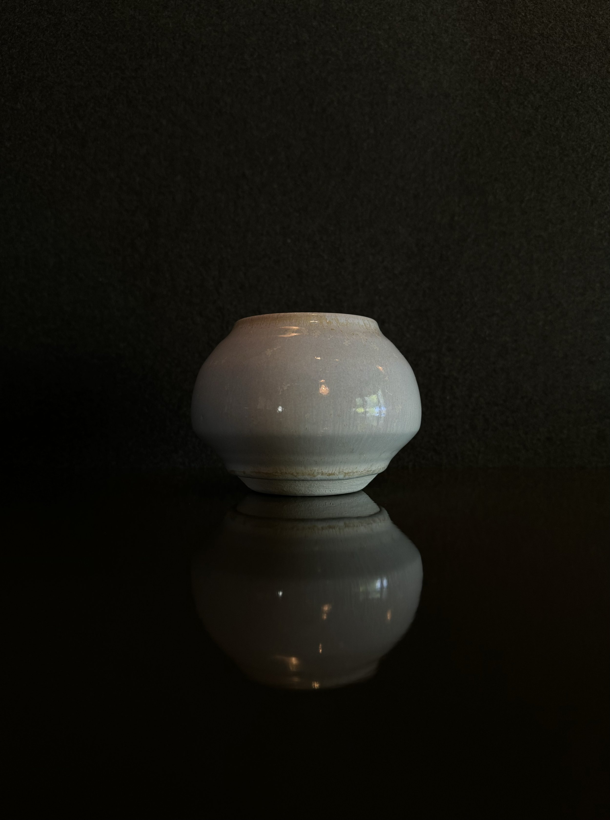 white clay, thrown on wheel