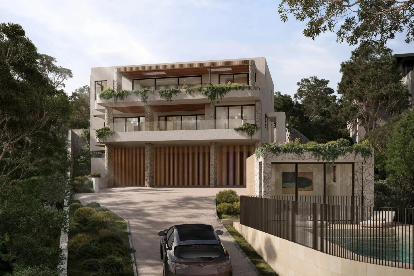 Introducing Cronulla // sleek lines and thoughtful use of materials create a harmonious balance between form and function. Those large glass windows not only flood the space with light but also provide stunning views. 

#home #architecture #architect