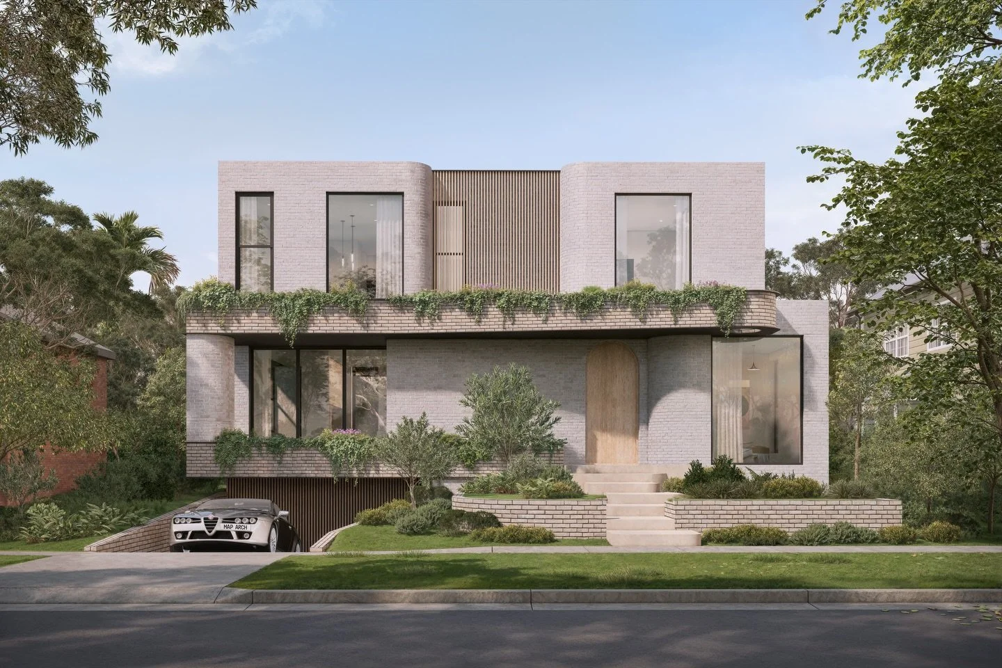 Matraville // a striking example of modern design, where form meets function! This home seamlessly integrates contemporary aesthetics with natural elements, creating a harmonious living space.

#architect #architecture #archilovers