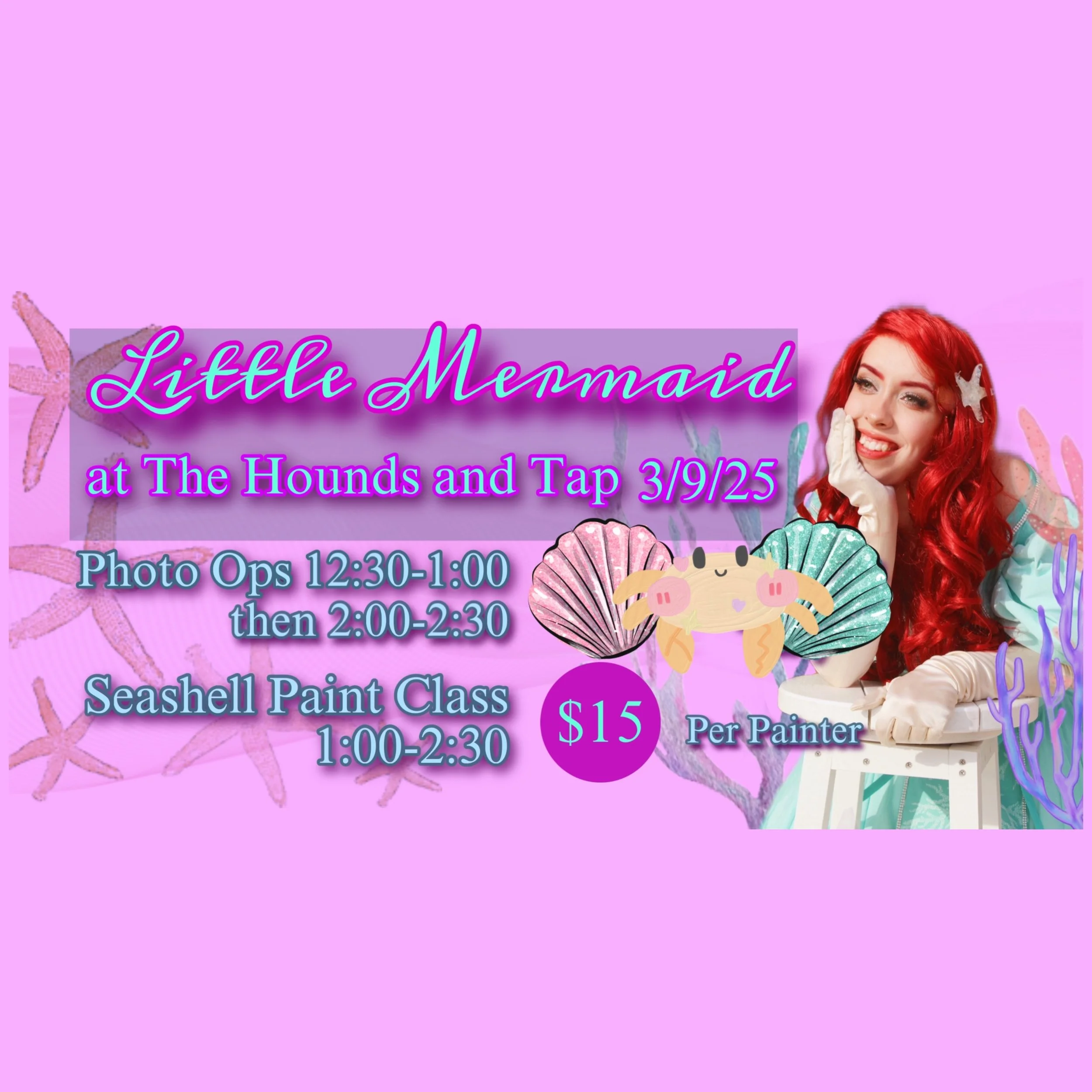 Little Mermaid Seashell Class