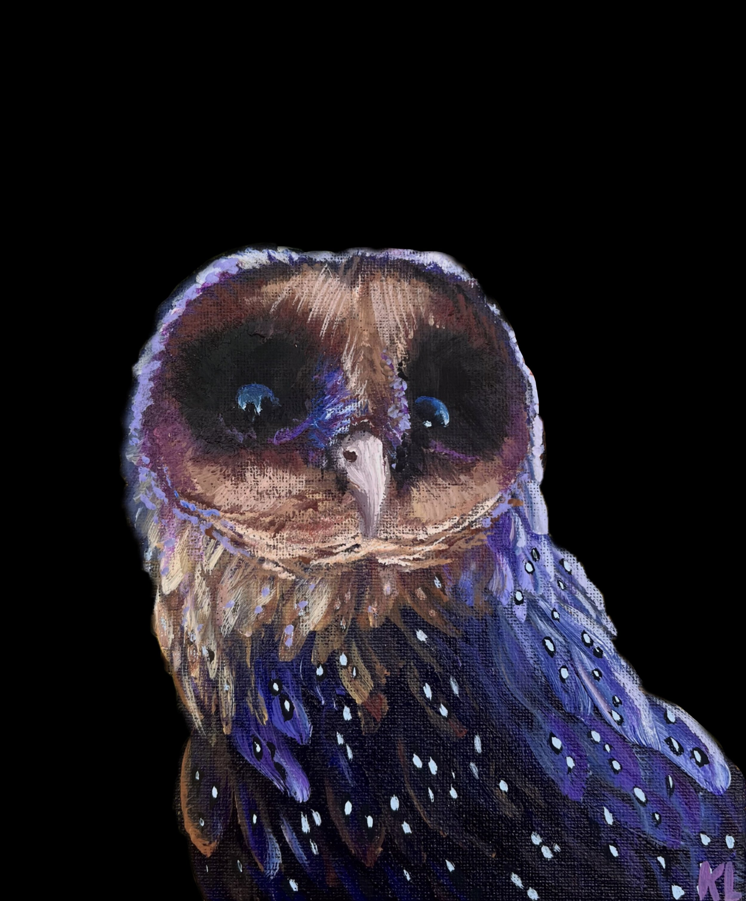 Melanie the Barn Owl (Acrylic Print)