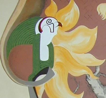 Close up of "Osiris Painting"
