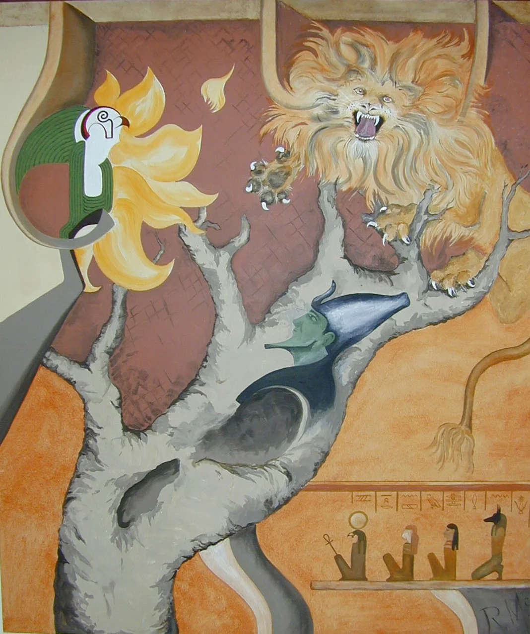 OSIRIS oil on canvas 4 ft by 5 ft