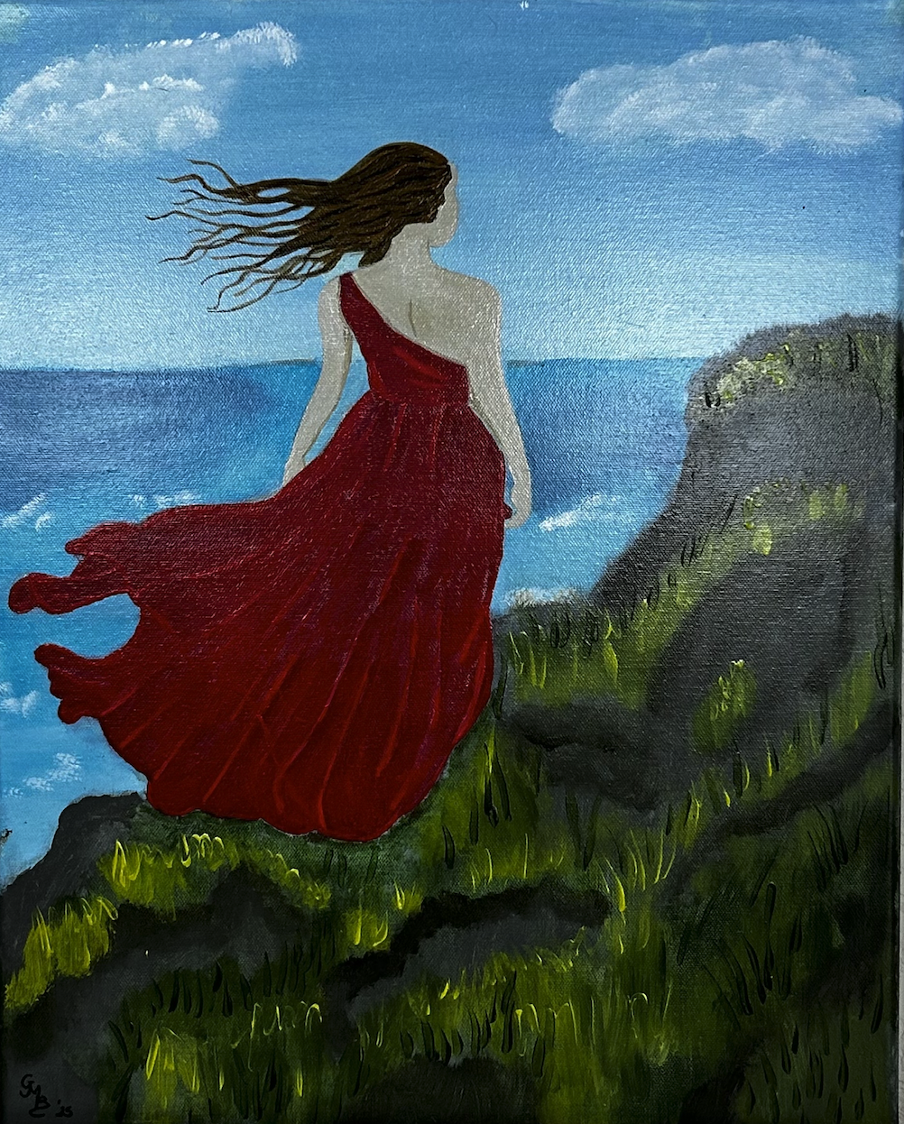 She Who Stands Between Two Words